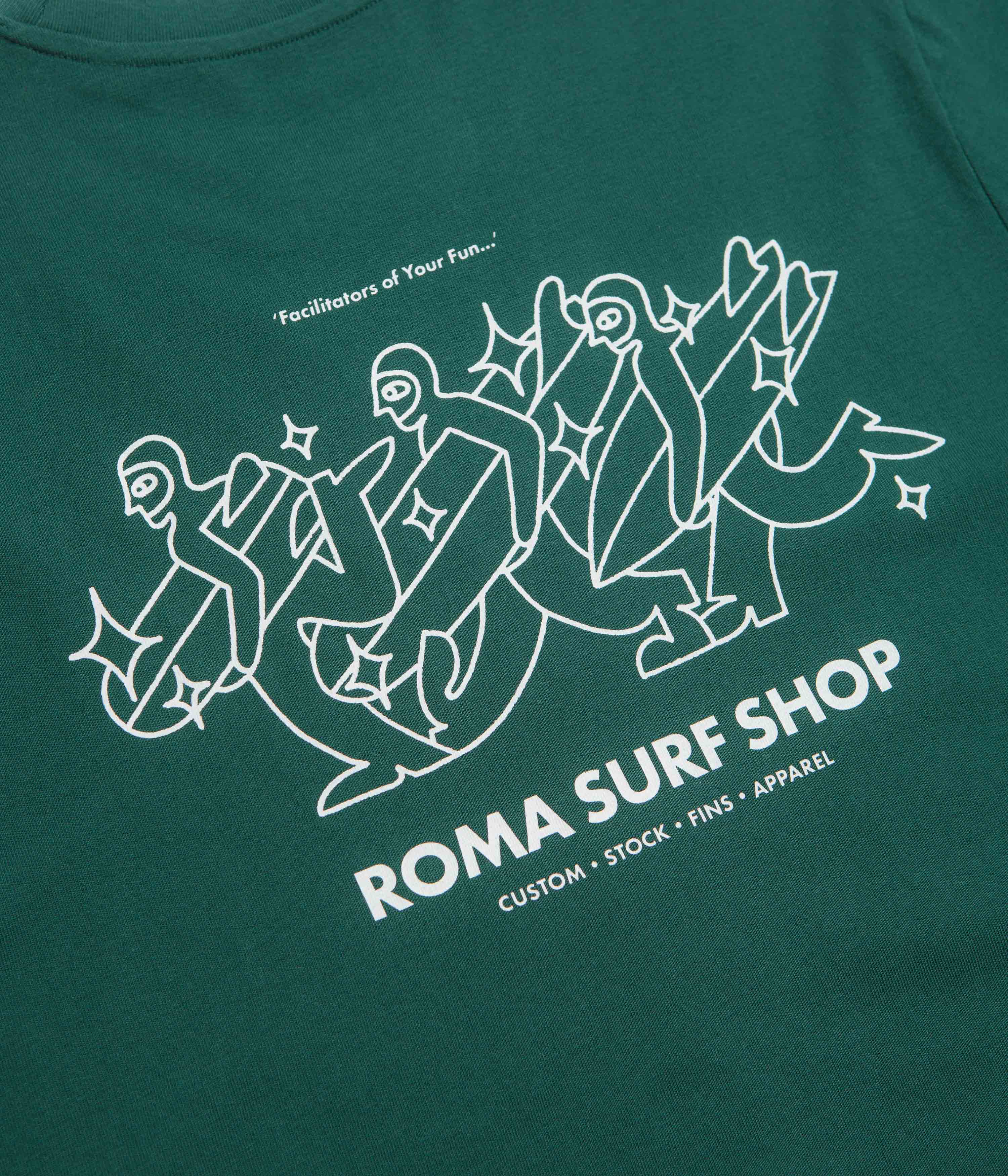 Roma Facilitator T-Shirt - Green / White - Image 4