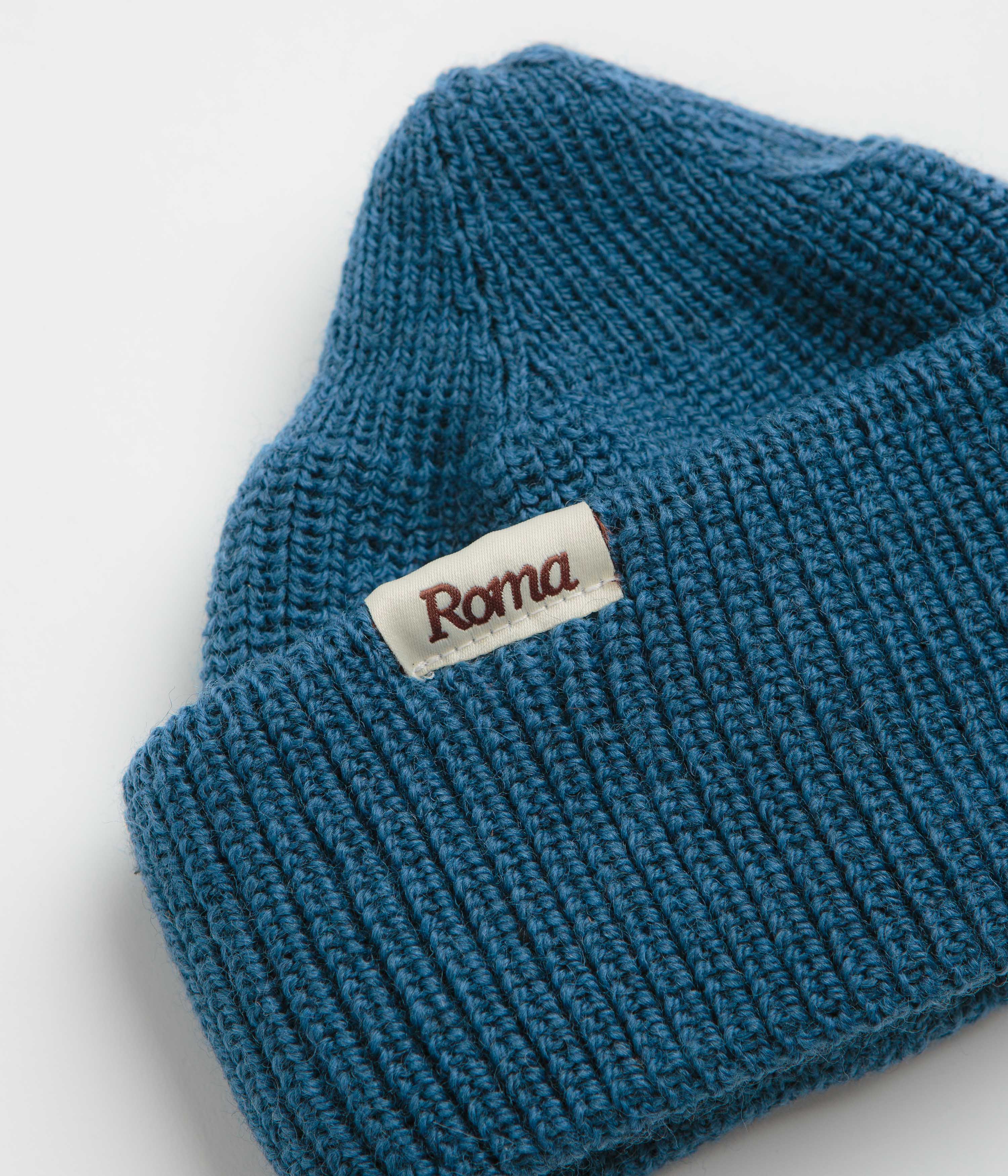 Roma Merino Knit Beanie - Indigo - Image 2