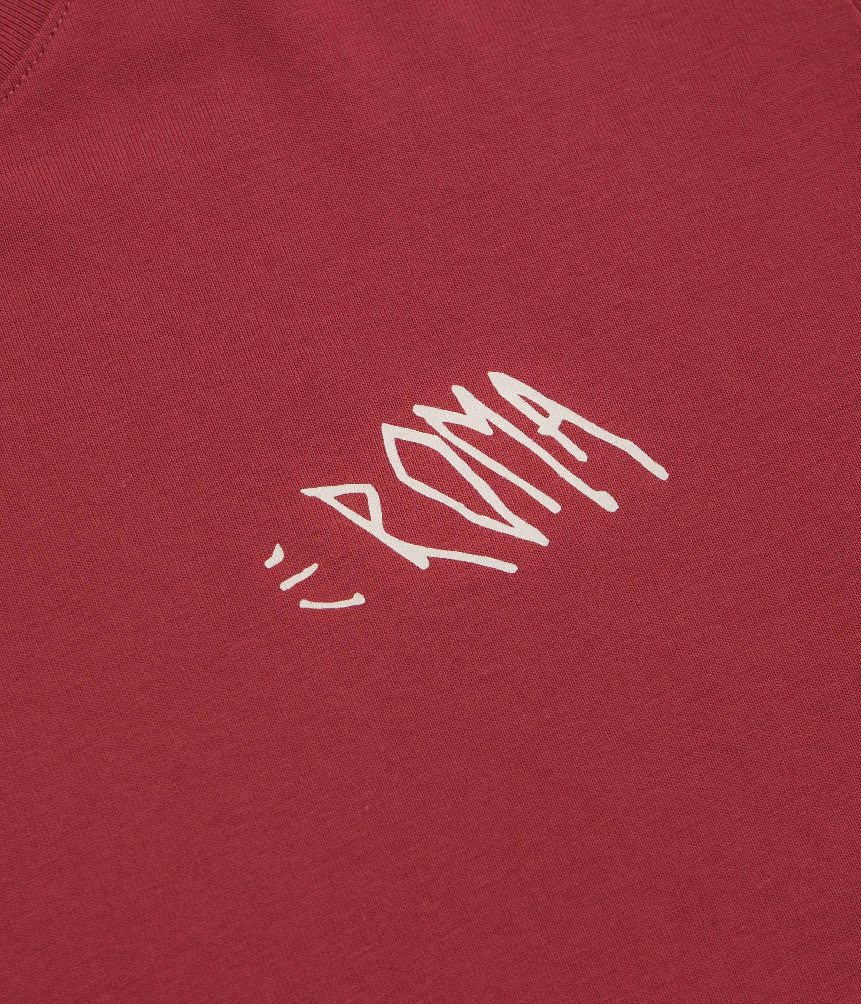 Roma Screaming Logo T-Shirt - Red / Cream - Image 5