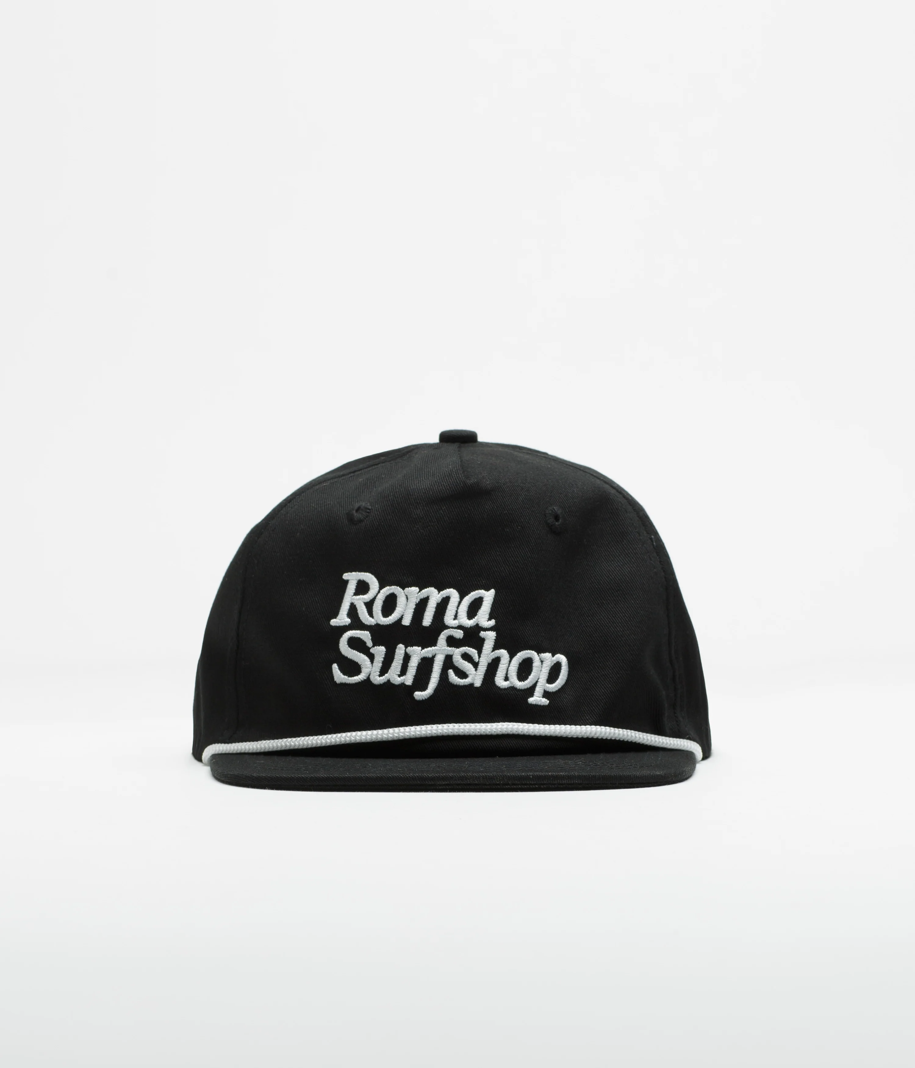 Roma Shop Cap - Black / White - Image 2