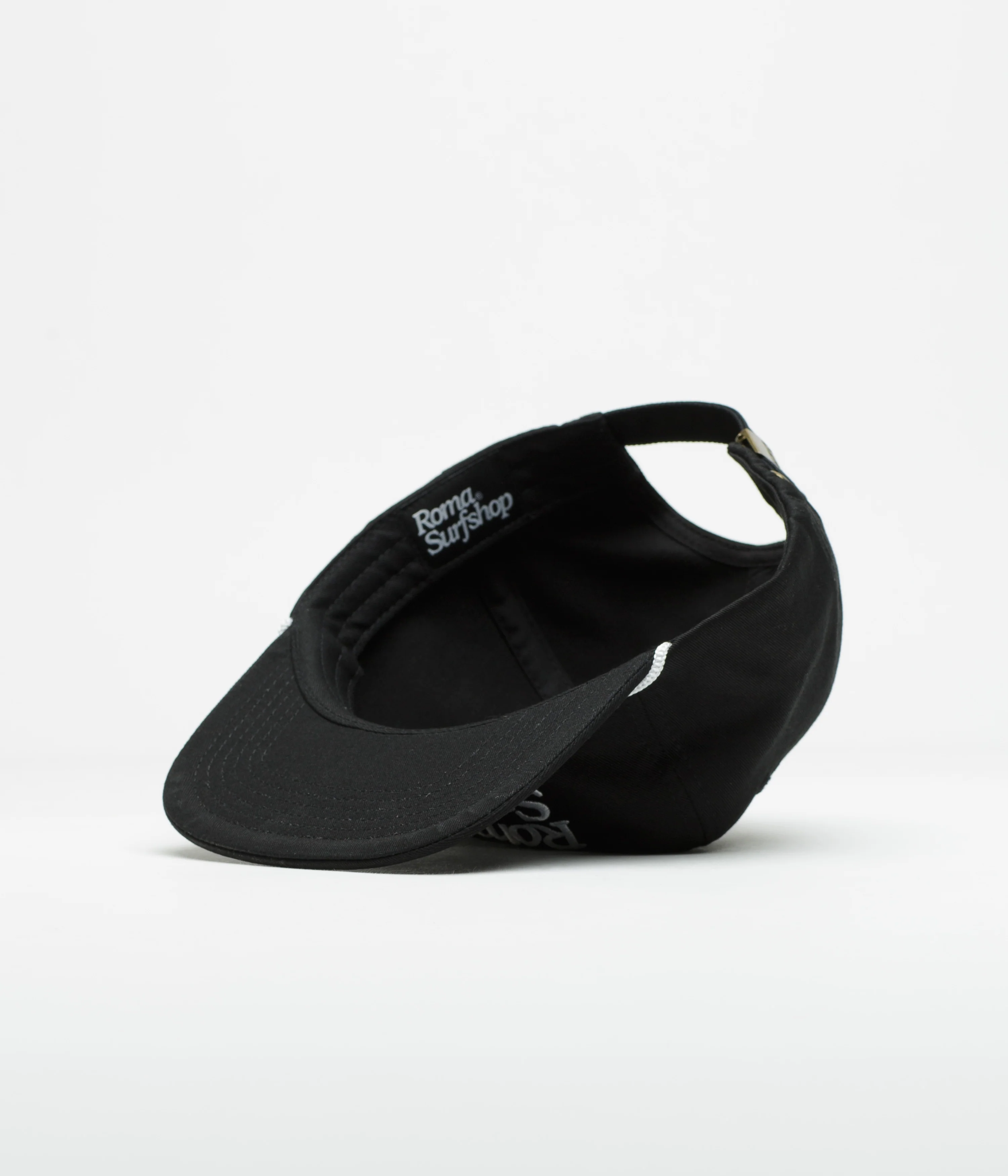 Roma Shop Cap - Black / White - Image 4