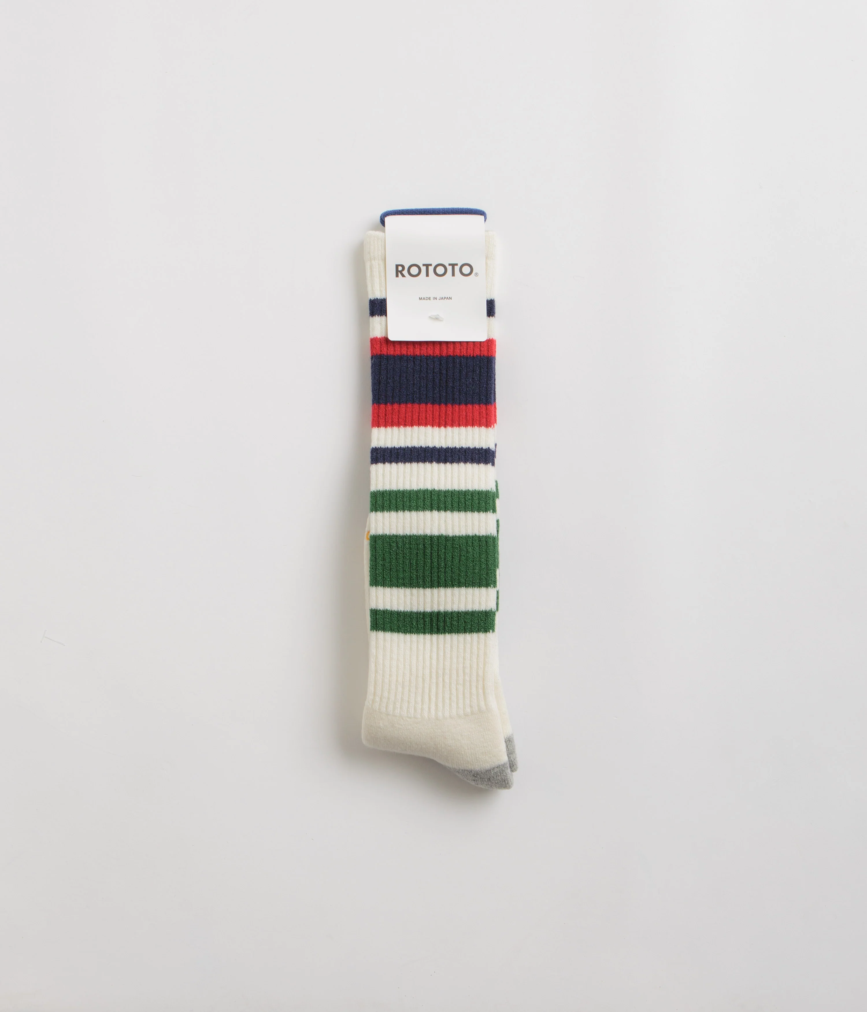 RoToTo Multi Oldschool Socks - Navy / Red - Image 3