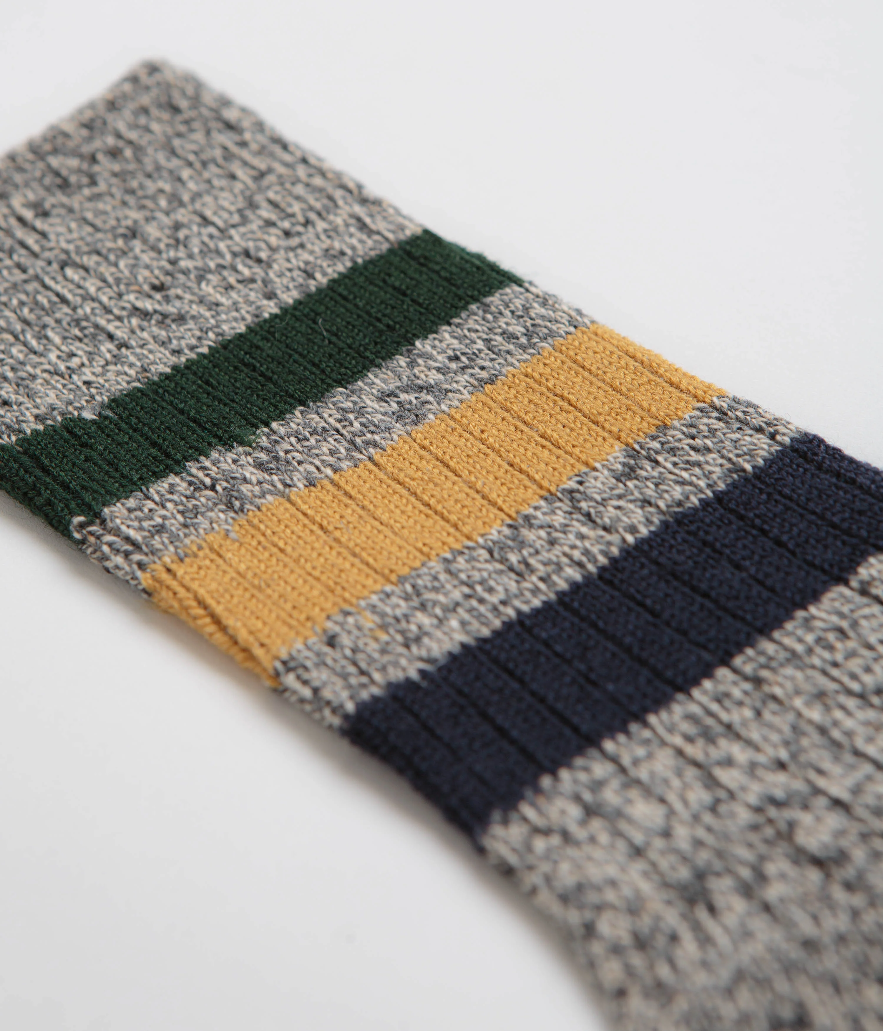 RoToTo Park Stripe Socks - Dark Grey - Image 2