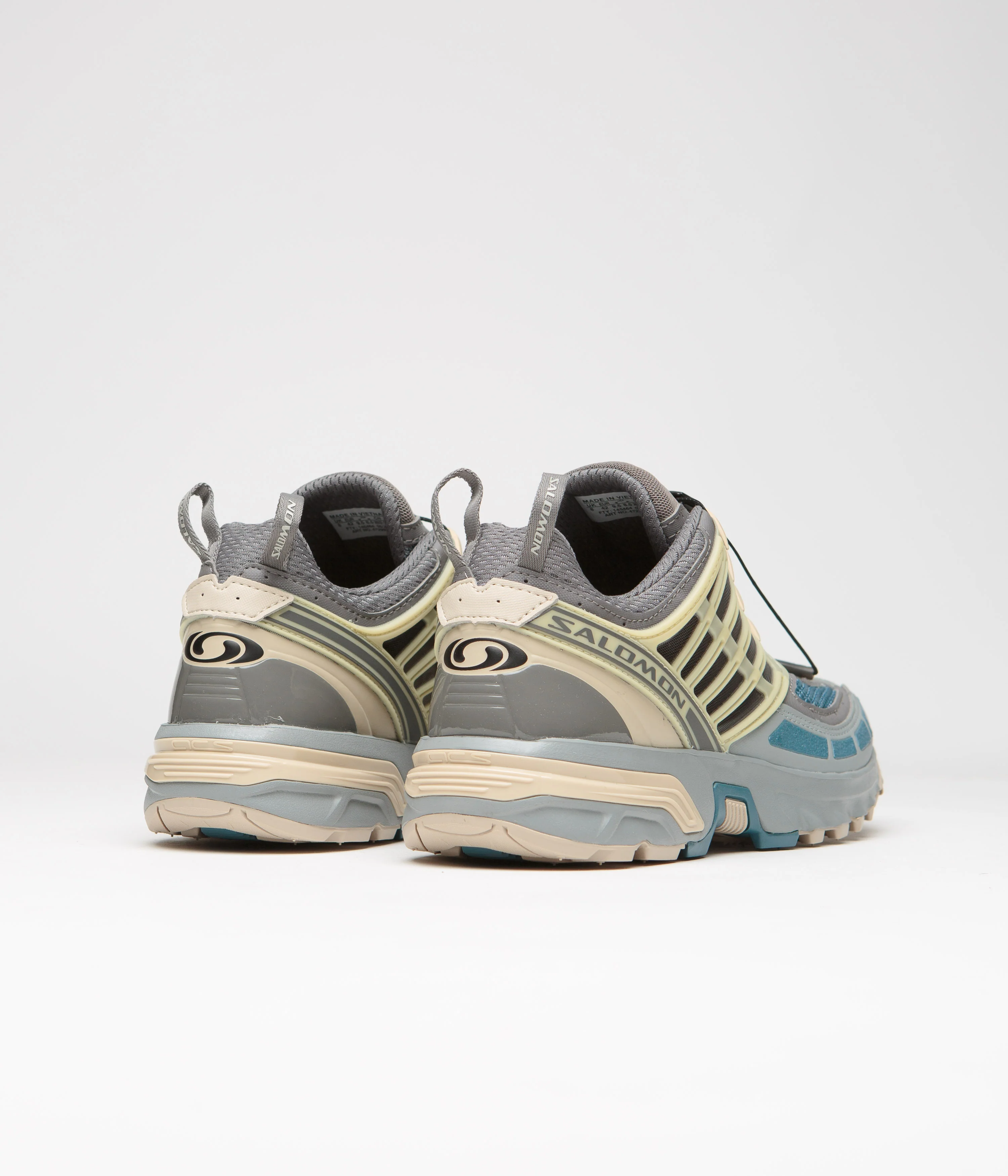 Salomon ACS Pro Shoes - Pewter / Monument / Aegean Blue - Image 4