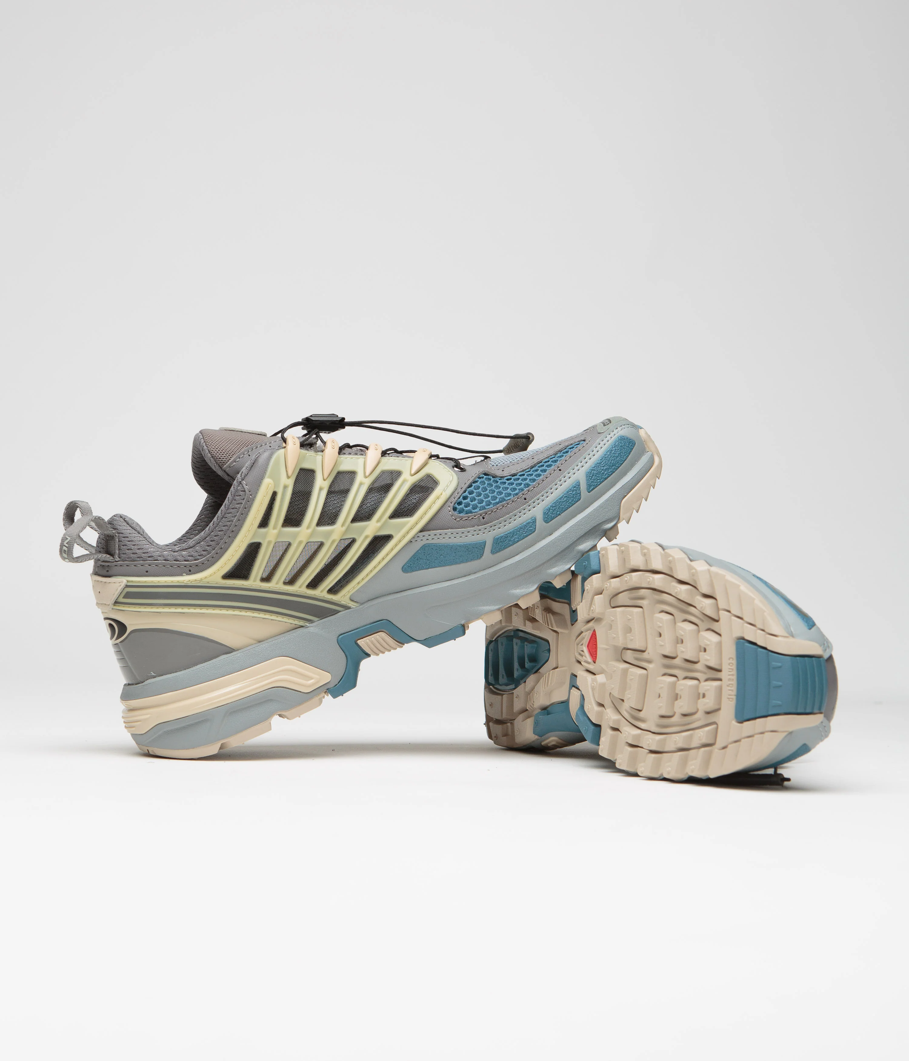 Salomon ACS Pro Shoes - Pewter / Monument / Aegean Blue - Image 5
