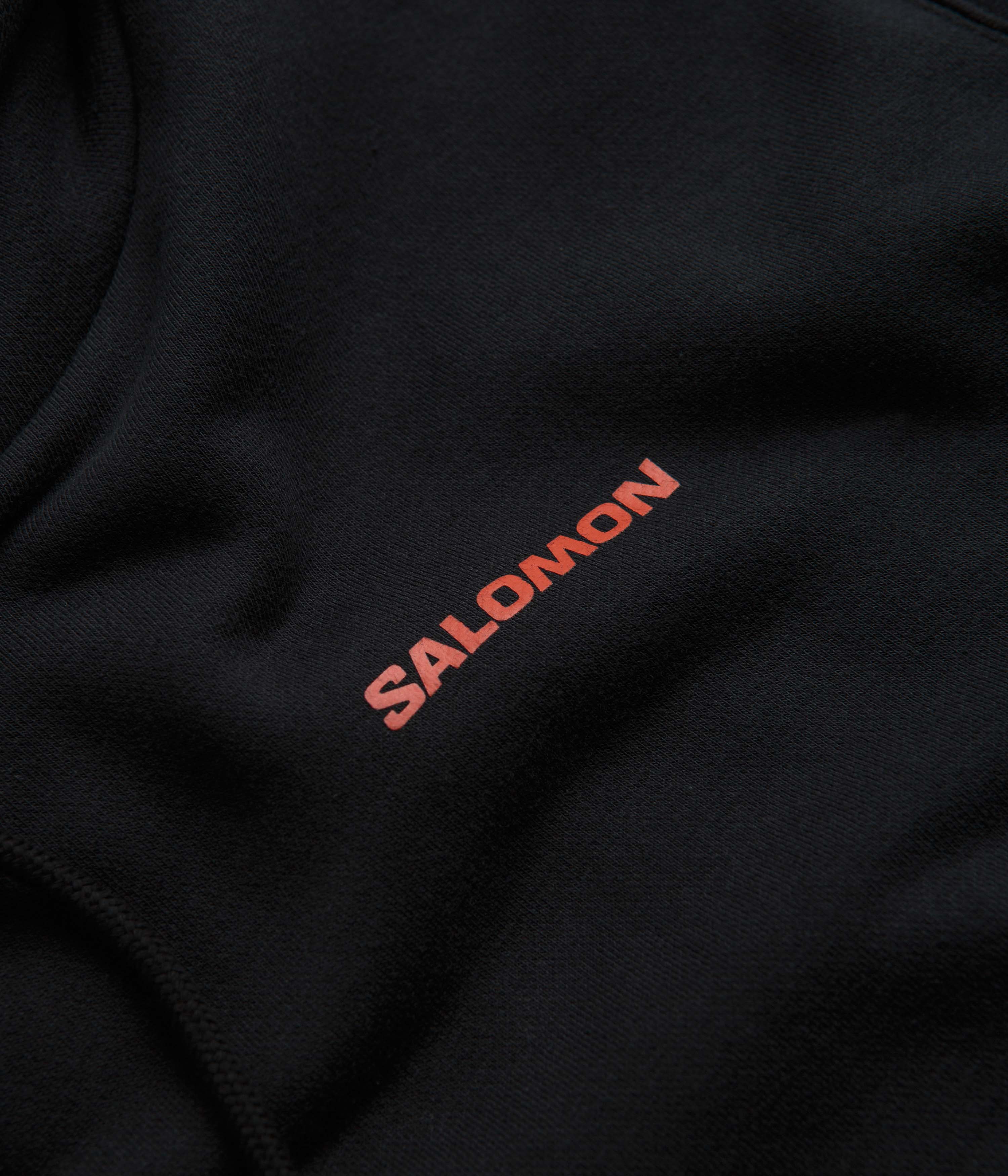 Salomon Bow Graphic Hoodie - Deep Black - Image 4