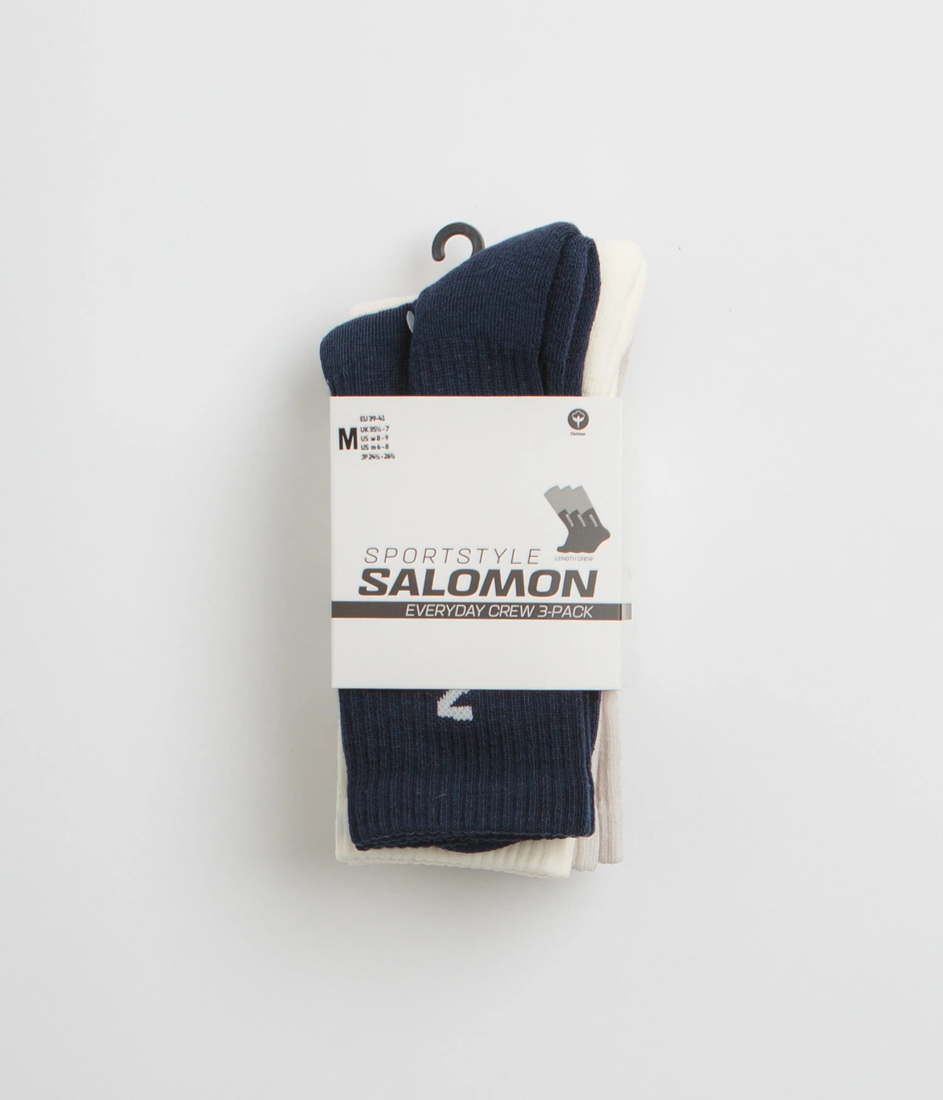 Salomon Everyday Crew Socks (3 Pack) - Spellbound / Vanilla Ice / Lunar Rock - Image 3