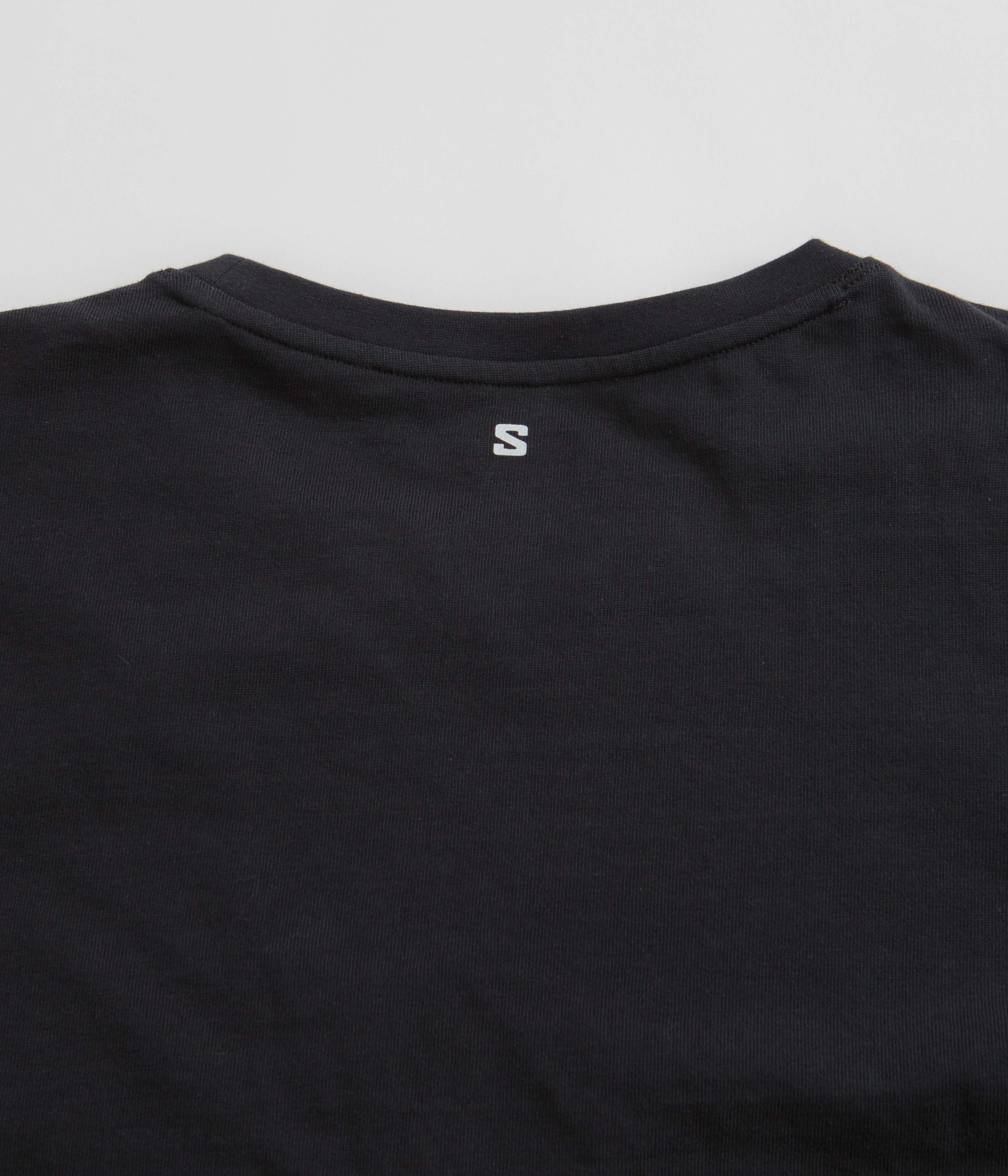Salomon Globe Graphic T-Shirt - Deep Black - Image 5