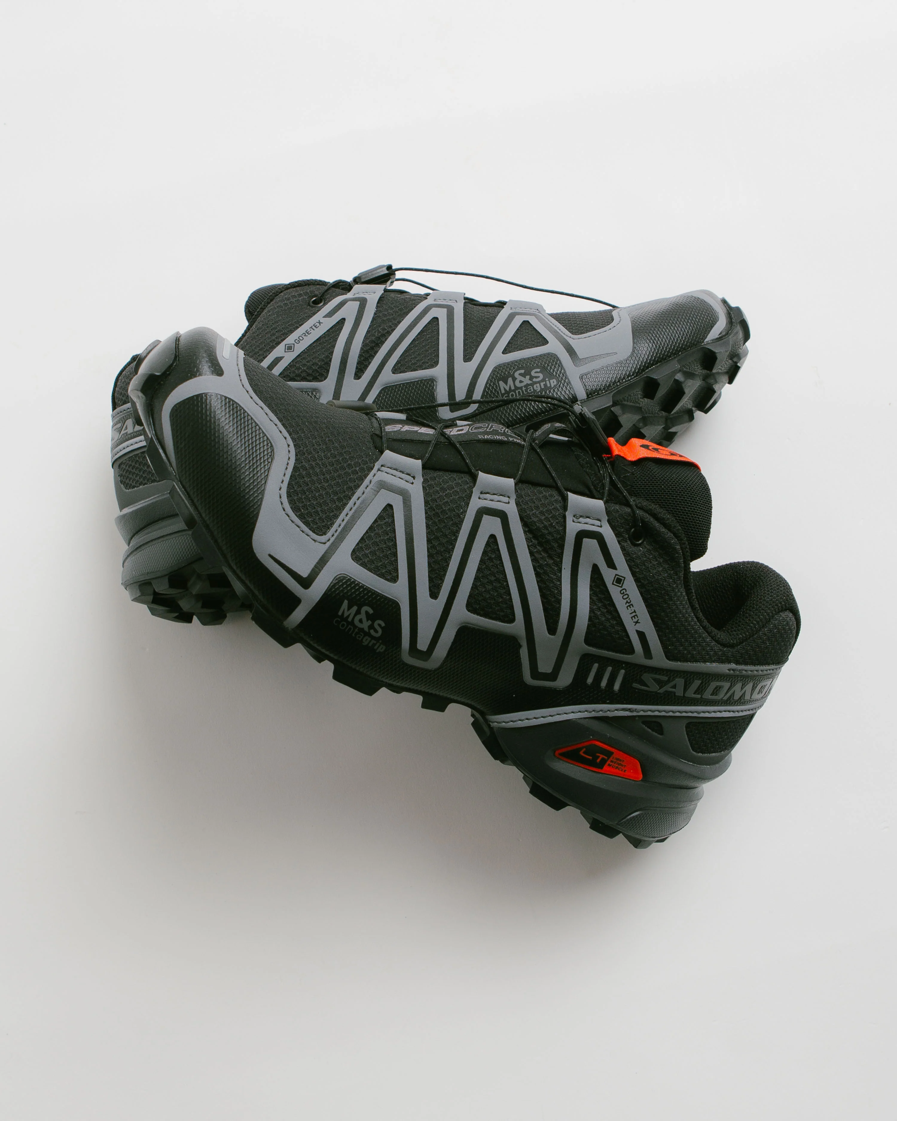 Salomon Speedcross 3 GTX Shoes - Black / Asphalt / Flame Scarlet - Image 2
