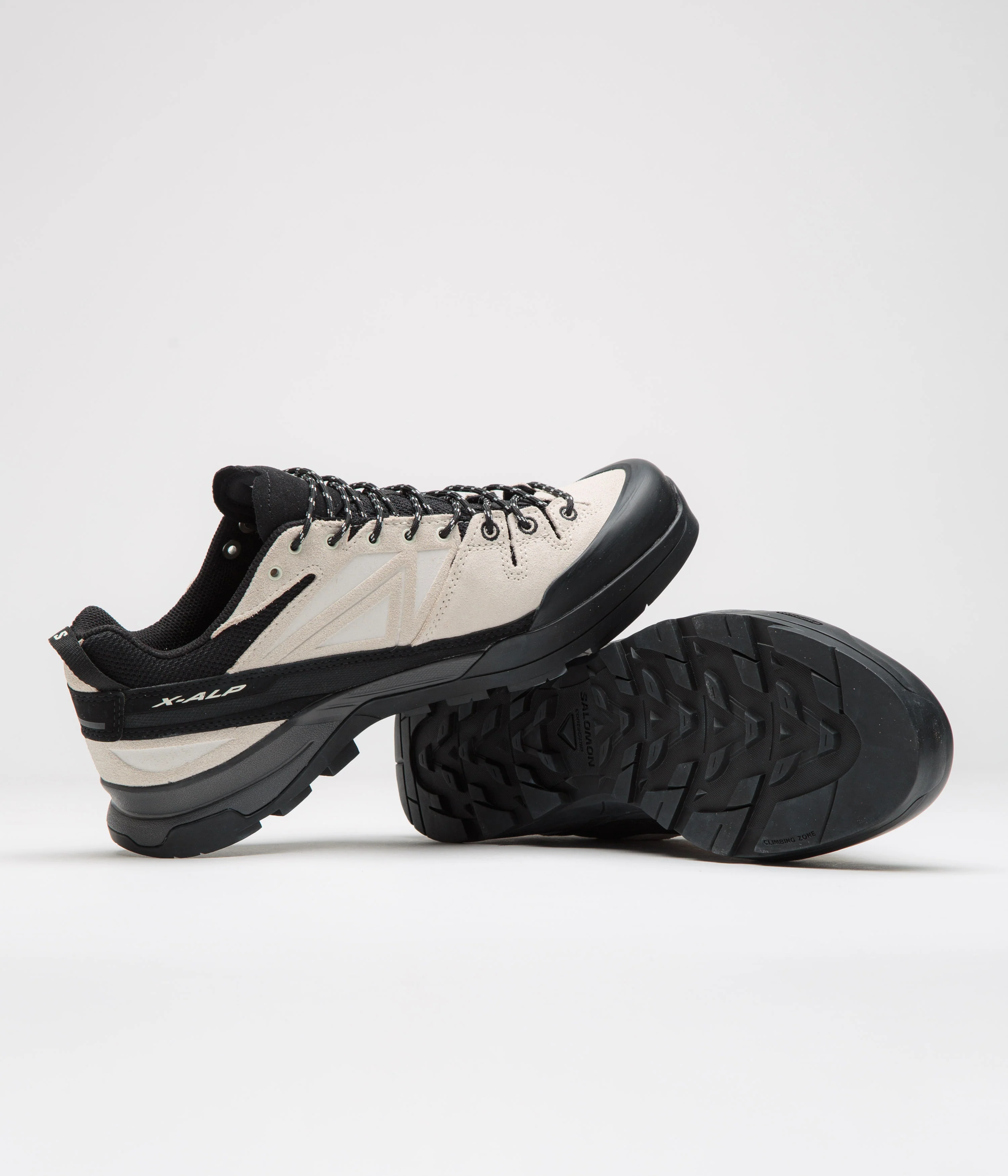 Salomon X-ALP LTR Shoes - Black / Vanilla Ice / Rainy Day - Image 5