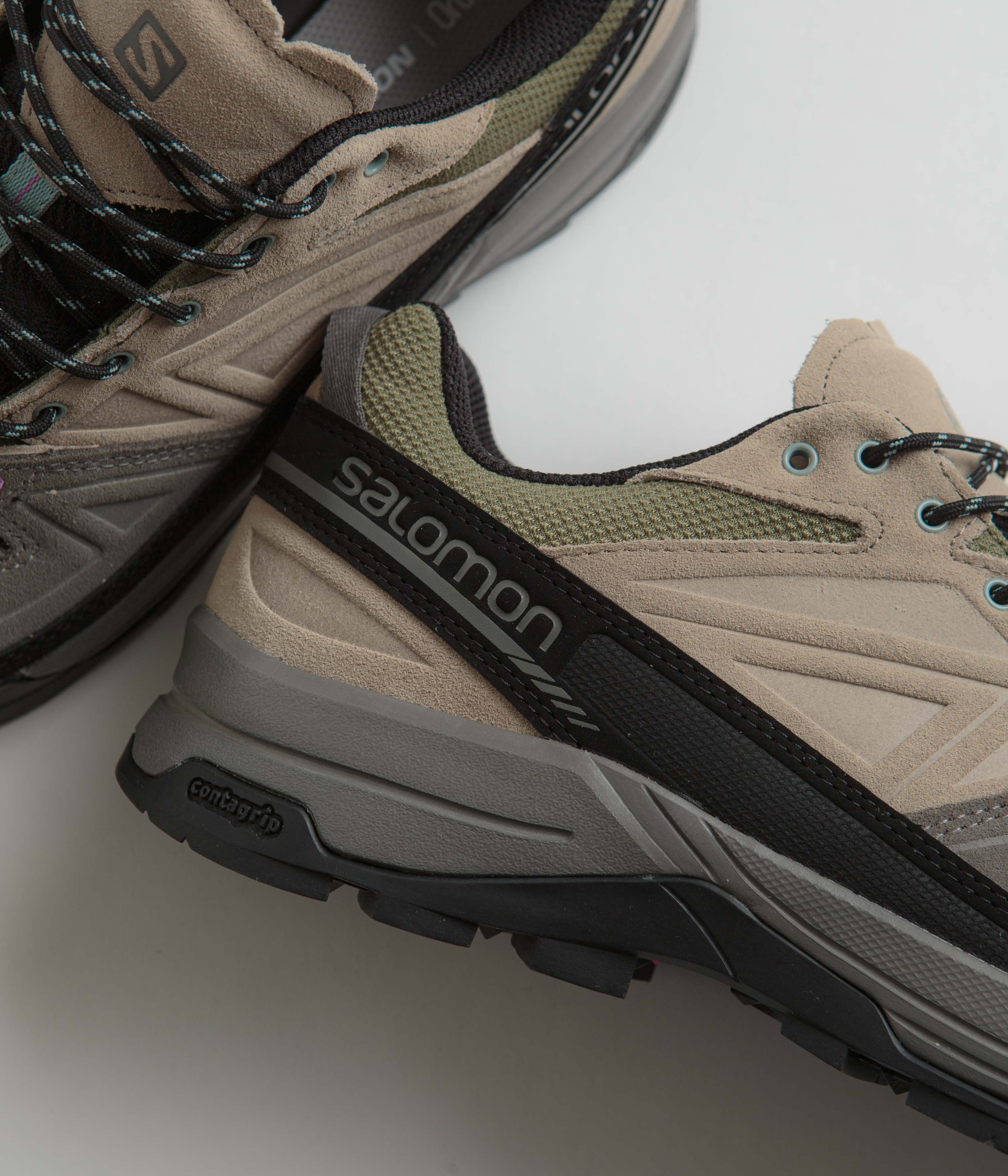 Salomon X-ALP LTR Shoes - Pewter / Vintage Khaki / Black - Image 2