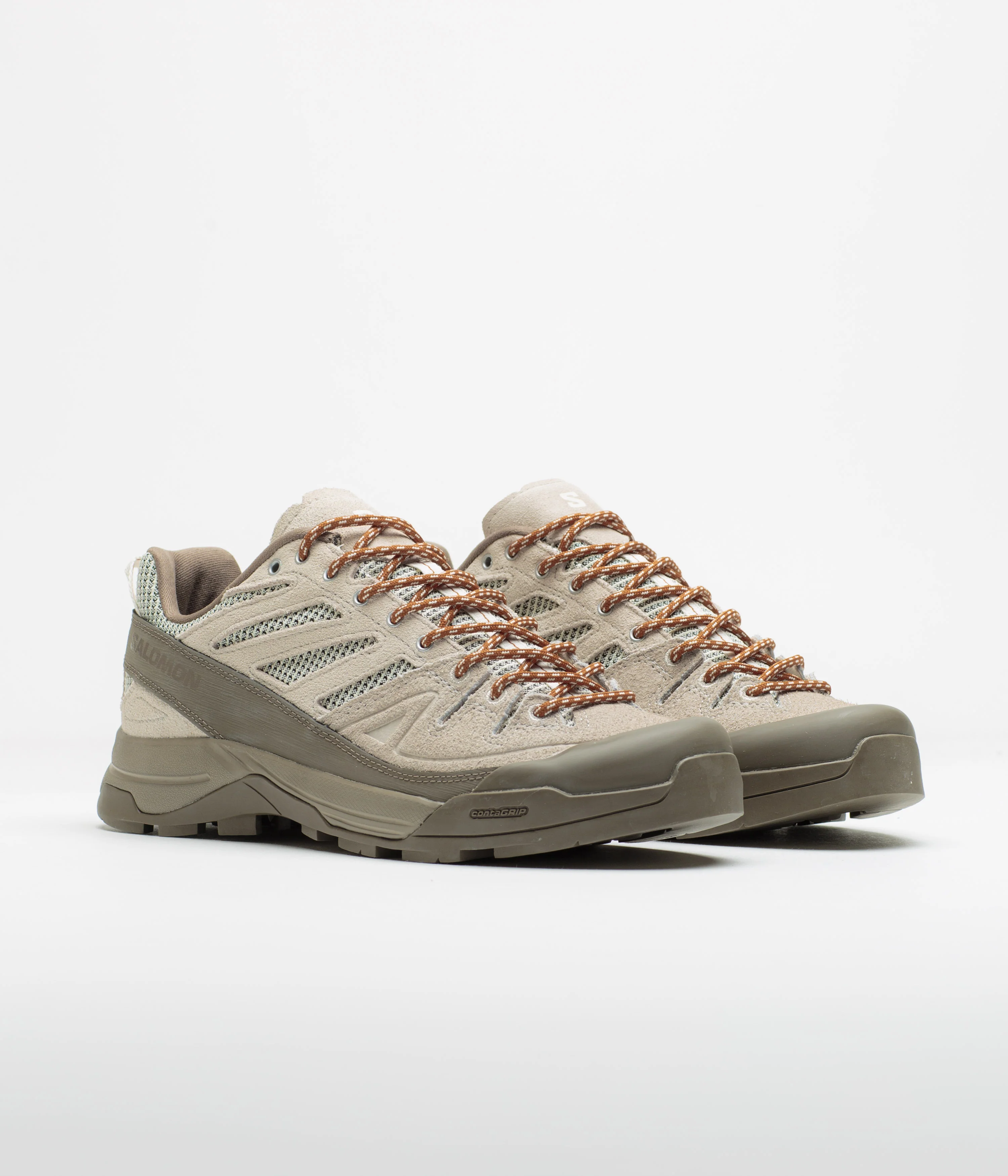 Salomon X ALP Woven Shoes - Walnut / Silver Cloud / Vanilla Ice - Image 2