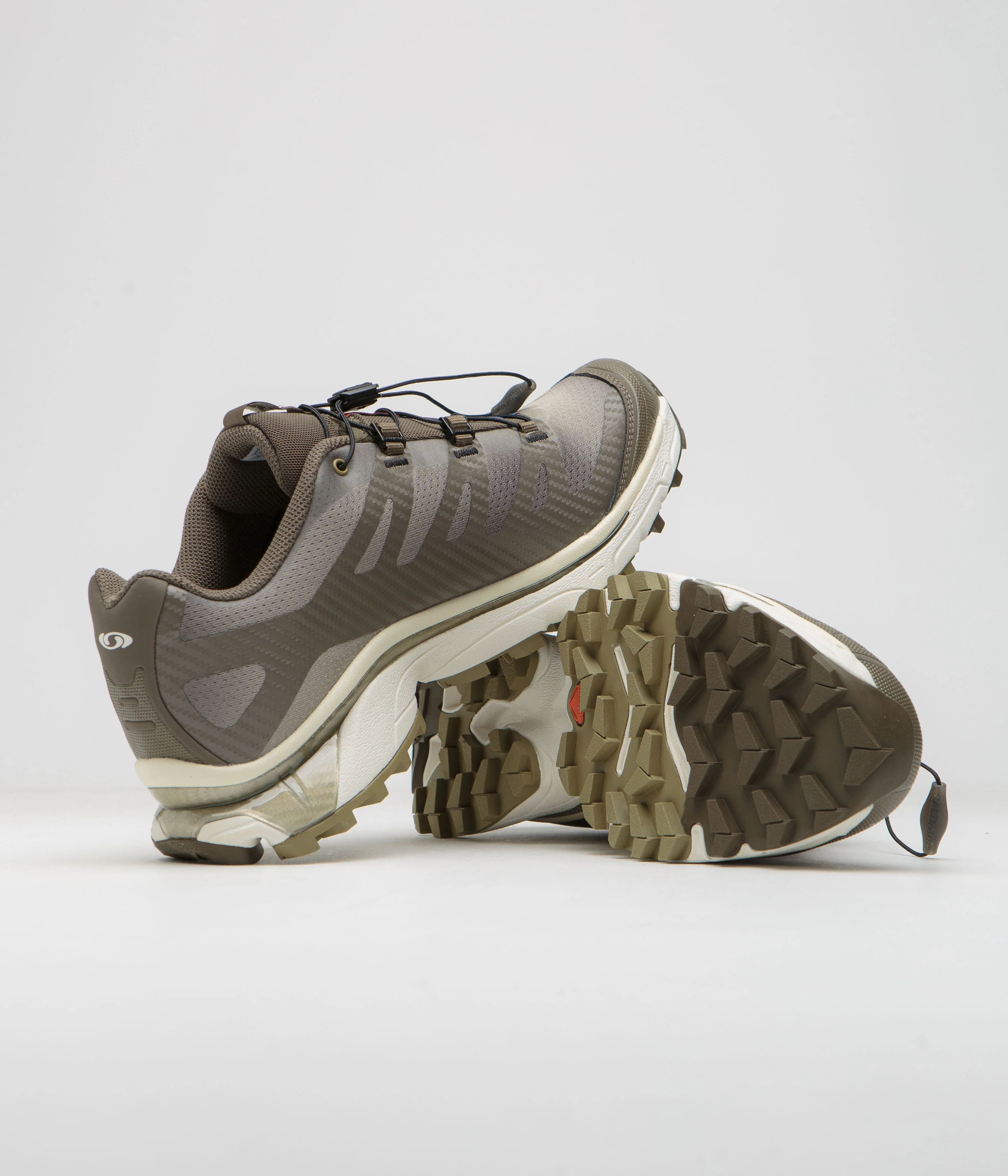 Salomon XT-4 OG Aurora Borealis Shoes - Canteen / Transparent Yellow / Dried Herb - Image 4