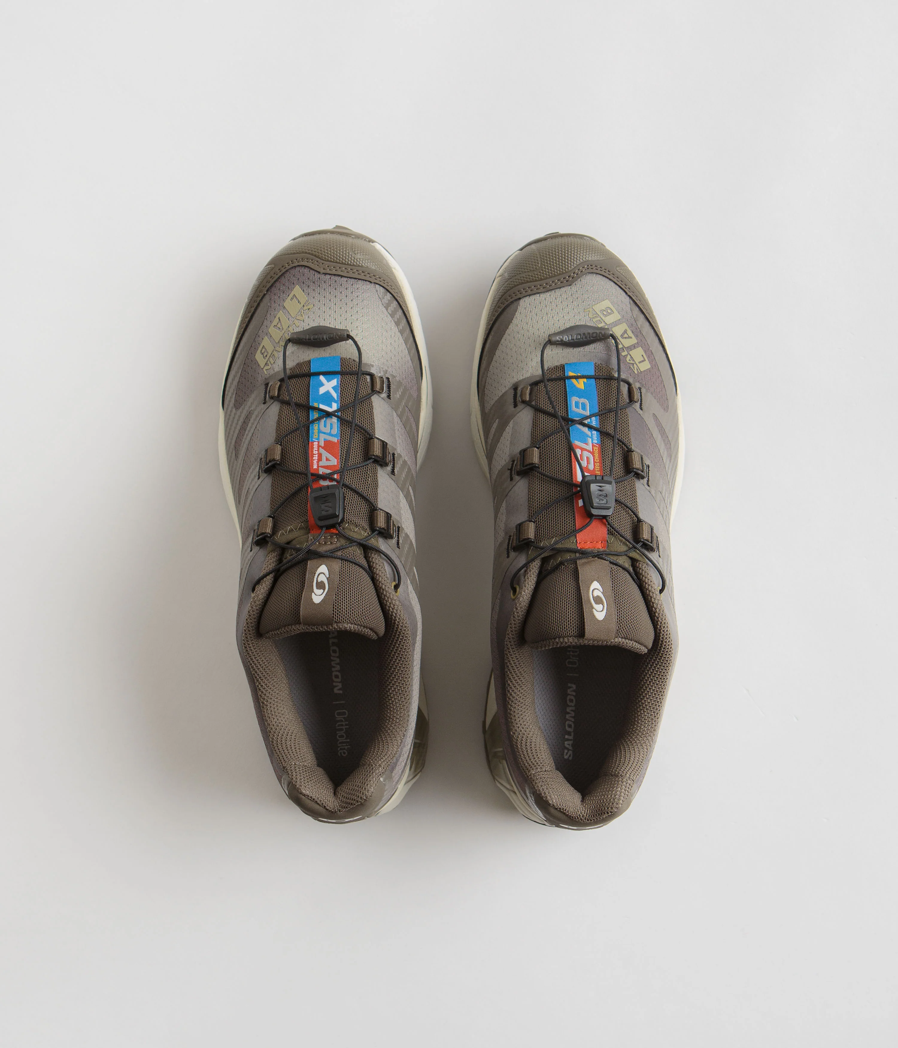 Salomon XT-4 OG Aurora Borealis Shoes - Canteen / Transparent Yellow / Dried Herb - Image 6