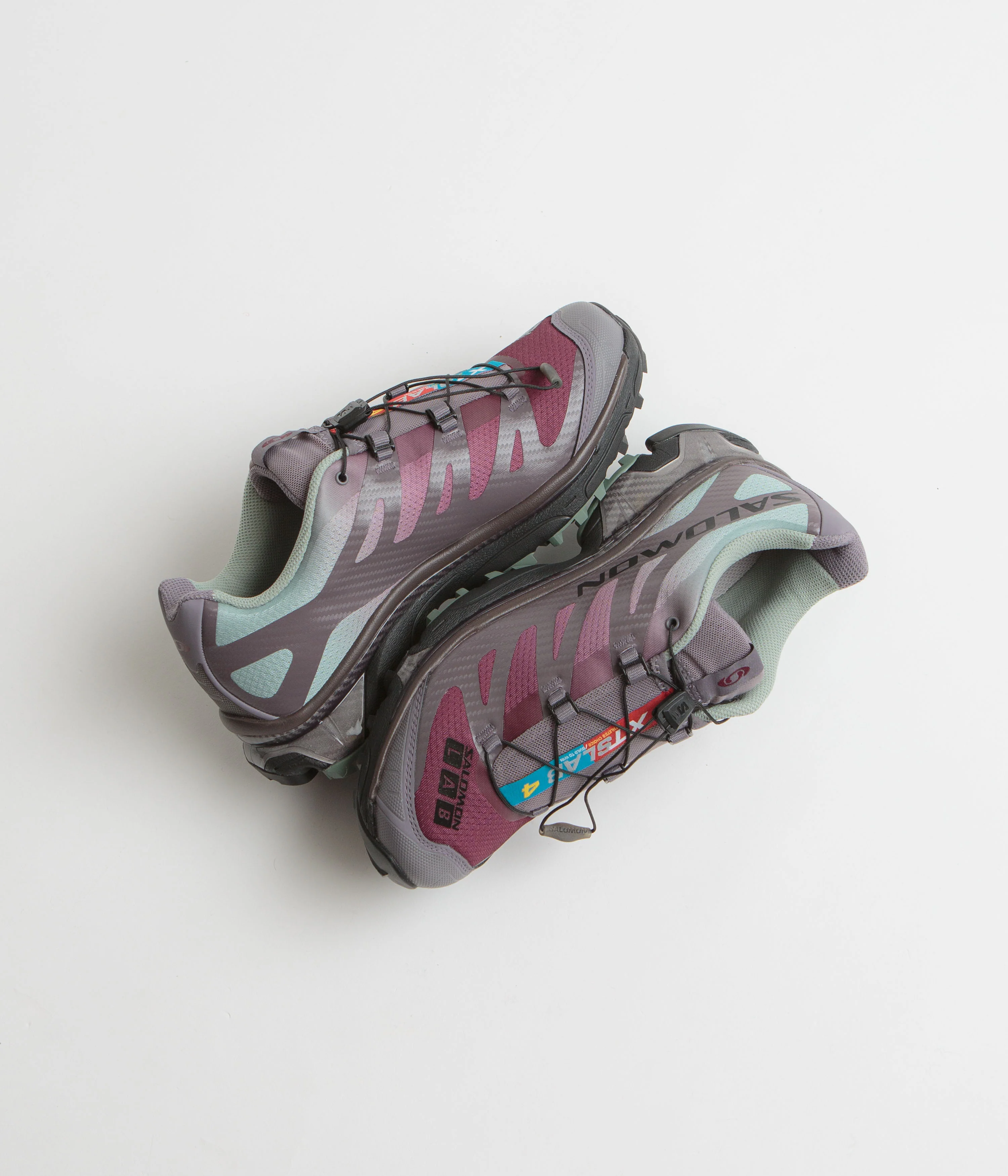 Salomon XT-4 OG Shoes - Excalibur / Green Milieu / Tawny Port - Image 2