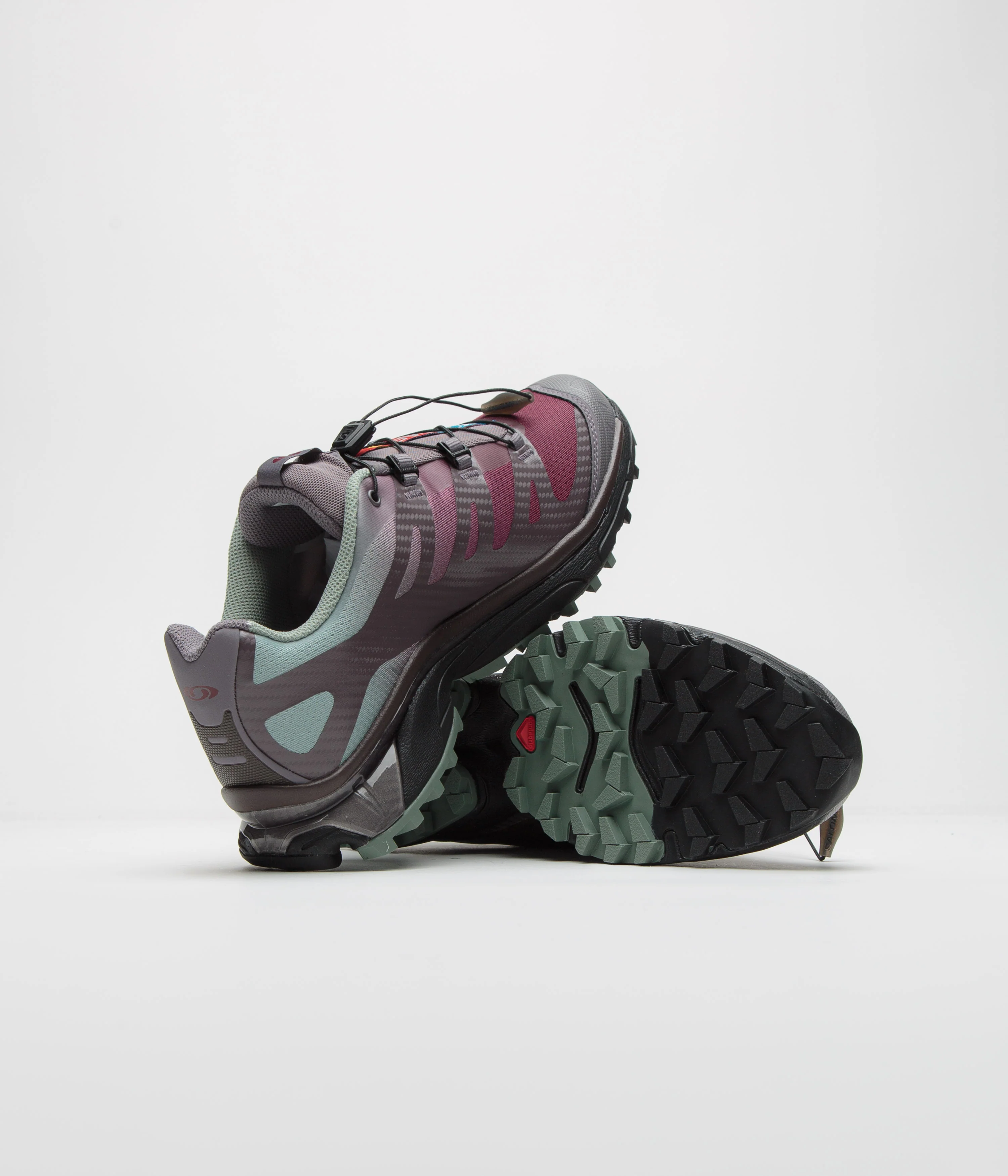 Salomon XT-4 OG Shoes - Excalibur / Green Milieu / Tawny Port - Image 6