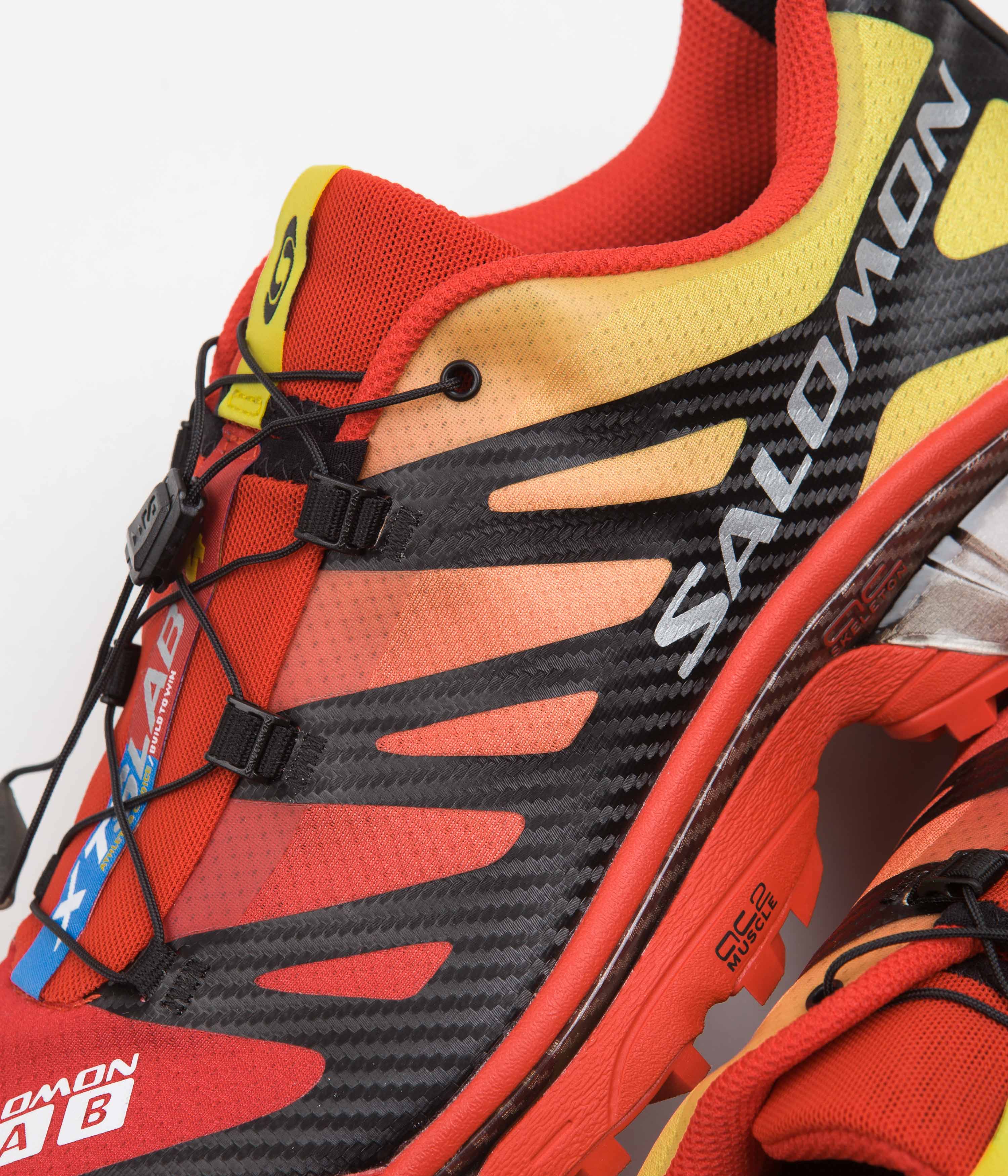 Salomon XT-4 OG Shoes - Fiery Red / Black / Empire Yellow - Image 3