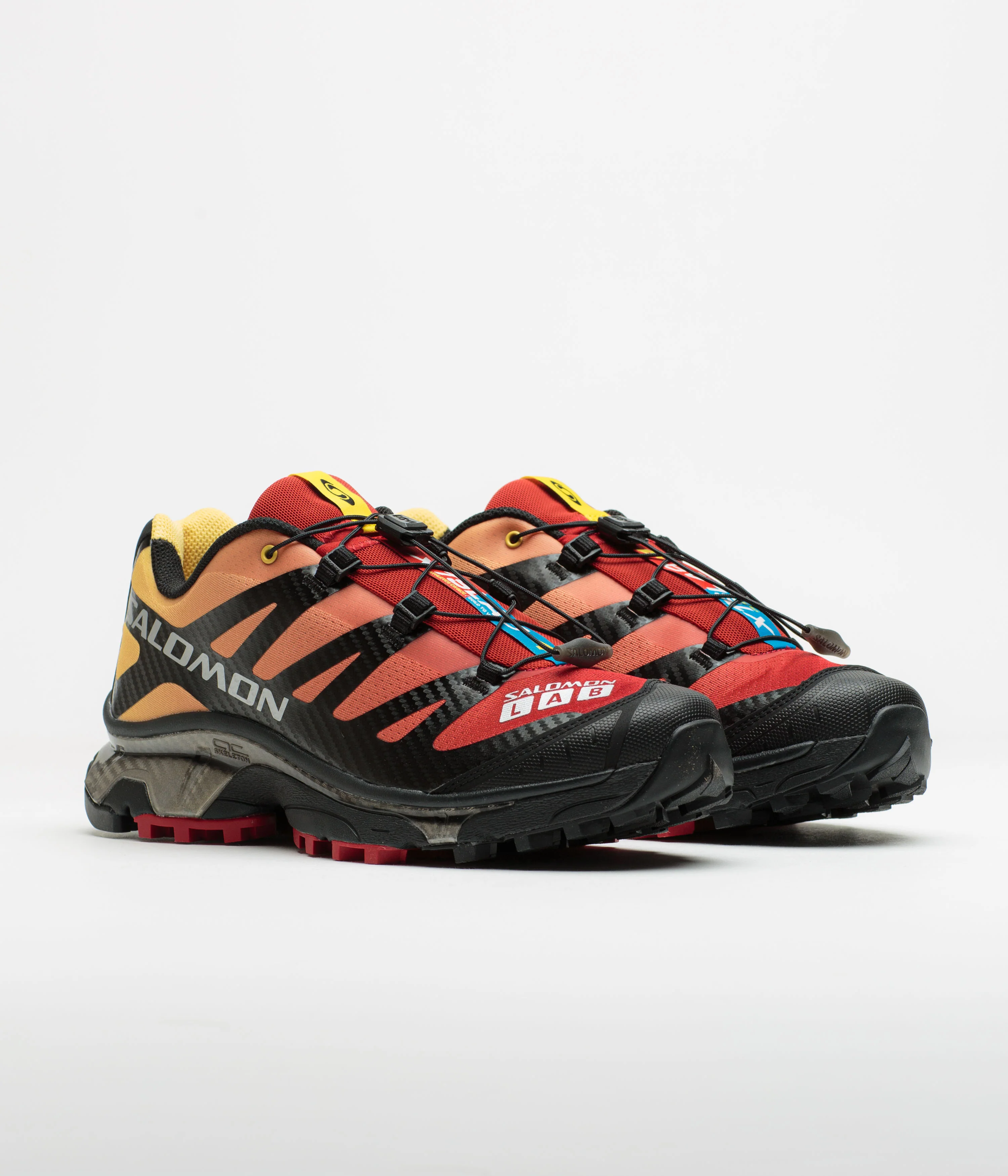 Salomon XT-4 OG Shoes - Lava Falls / Beach Ball / Black - Image 2