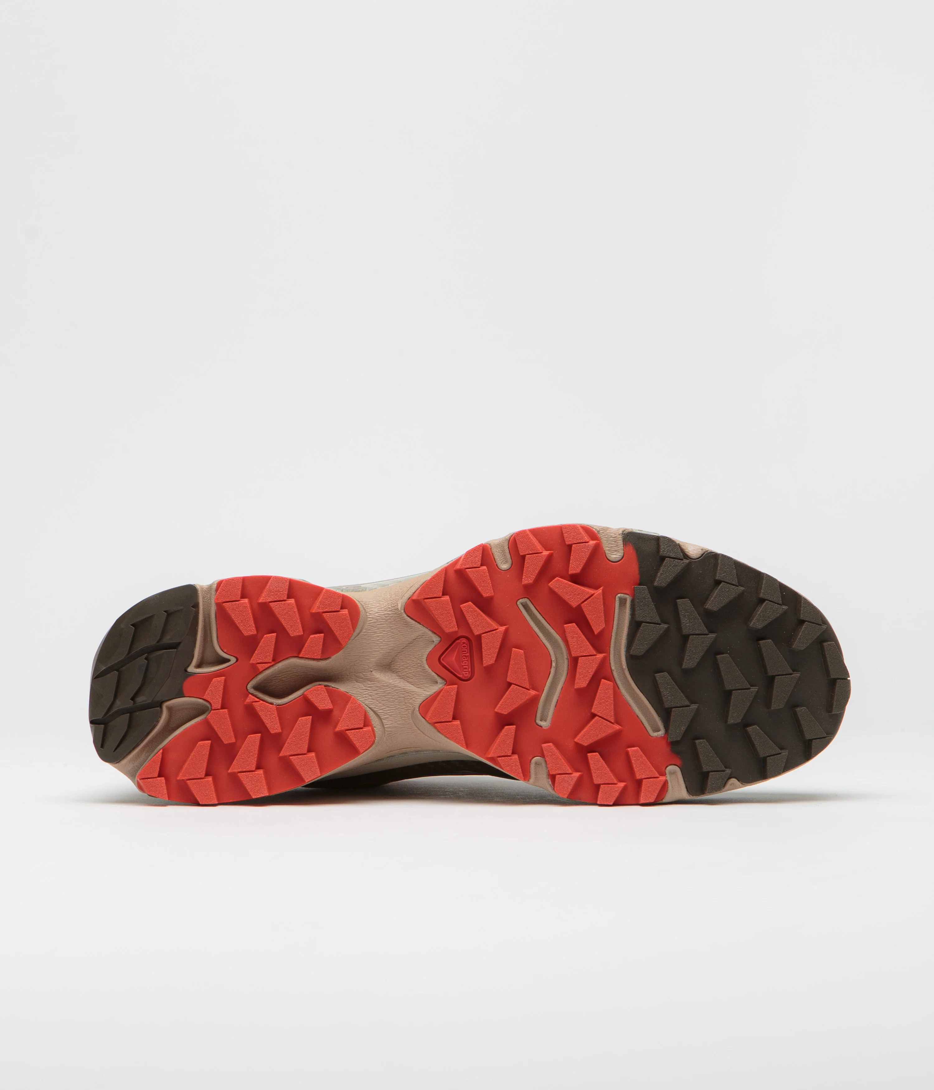Salomon XT-4 OG Shoes - Wren / Vintage Khaki / Aurora Red - Image 6