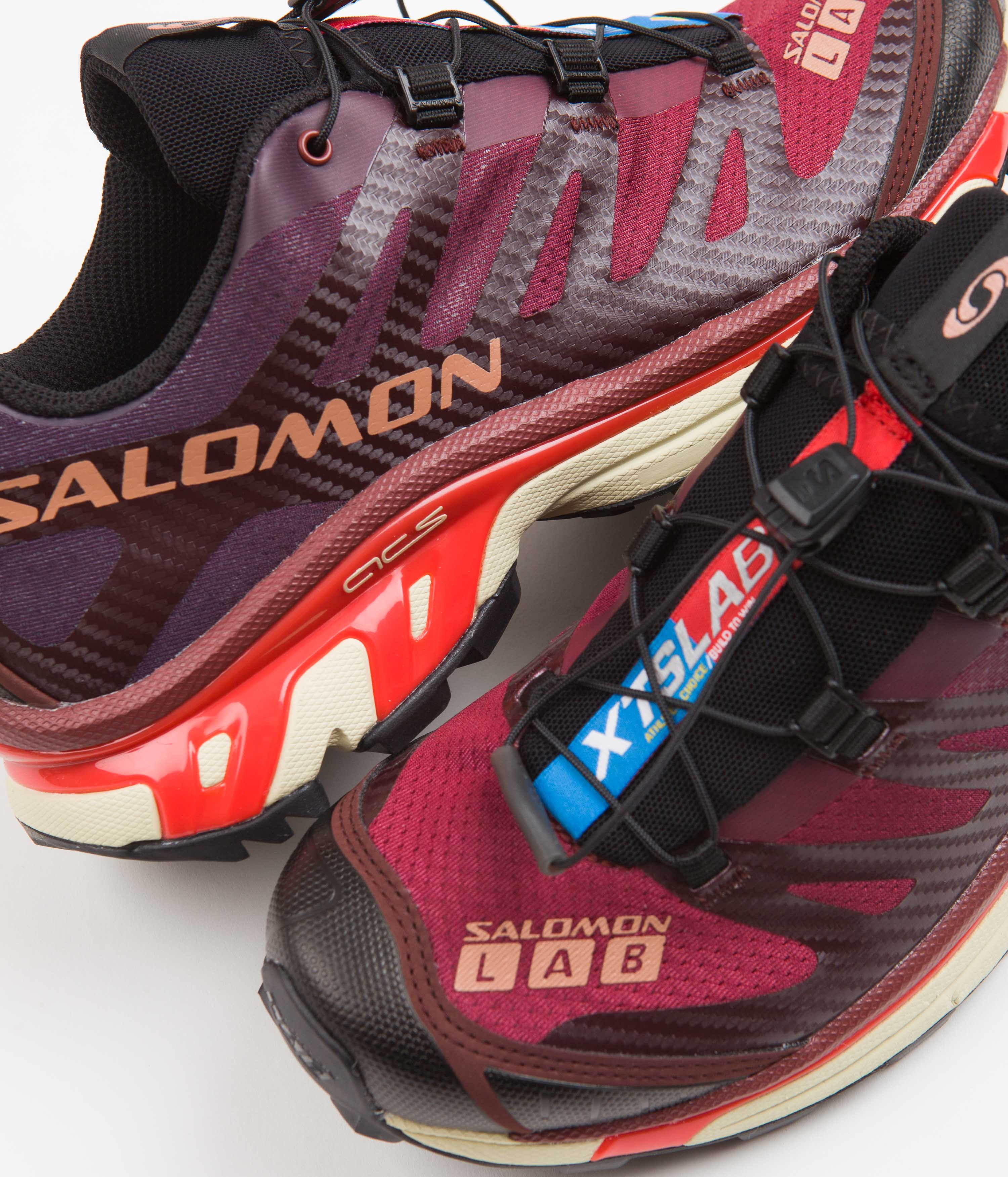 Salomon XT-4 Shoes - Bitter Chocolate / Mocha Mousse / Fiery Red - Image 3