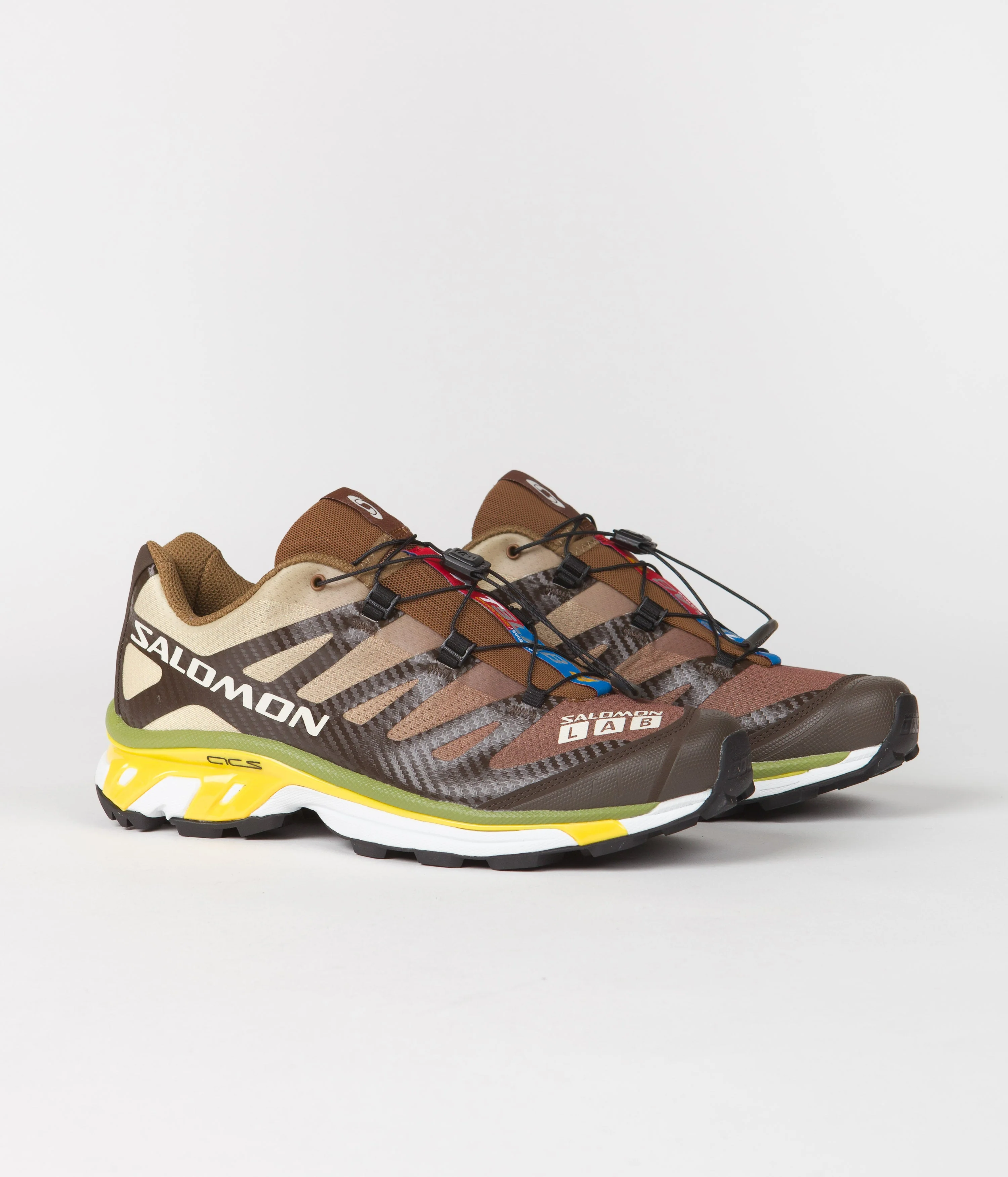 Salomon XT-4 Shoes - Delicioso / Toffee / Empire Yellow - Image 2