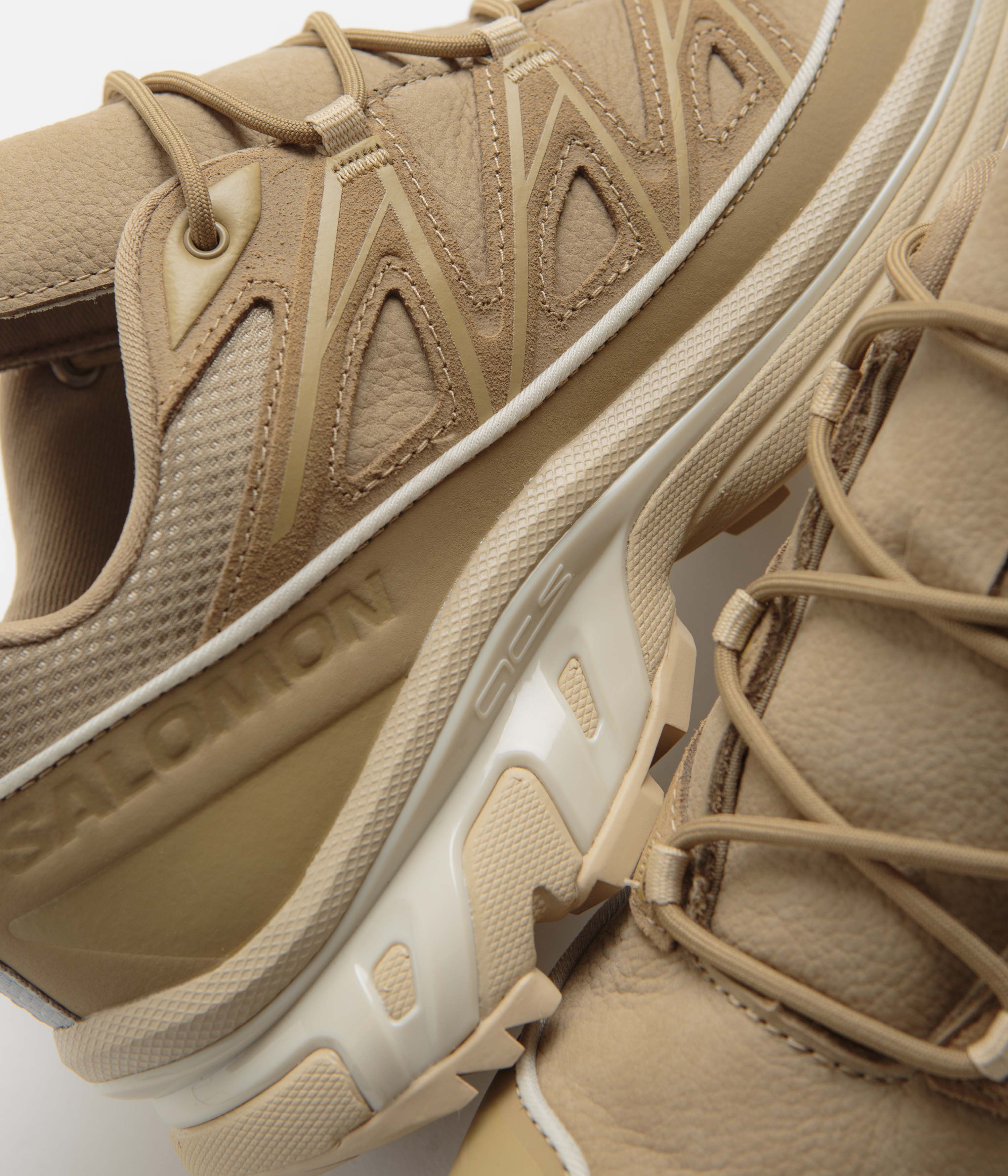 Salomon XT-6 Expanse LTR Shoes - Kelp / Safari / Almond Milk - Image 3