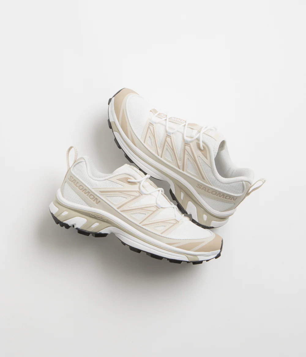 Salomon XT-6 Expanse Shoes - White / Rainy Day / Oxford Tan - Image 2