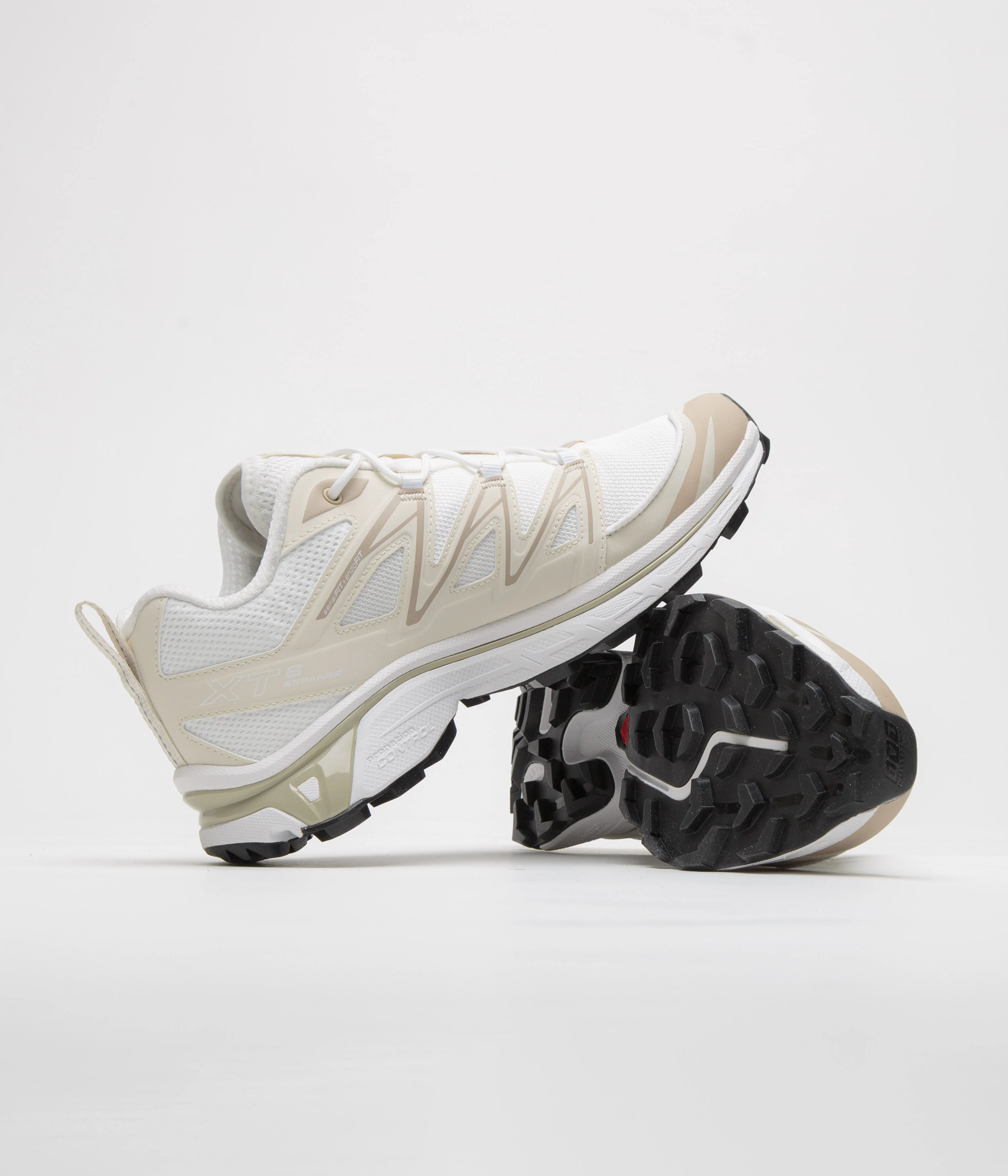Salomon XT-6 Expanse Shoes - White / Rainy Day / Oxford Tan - Image 6