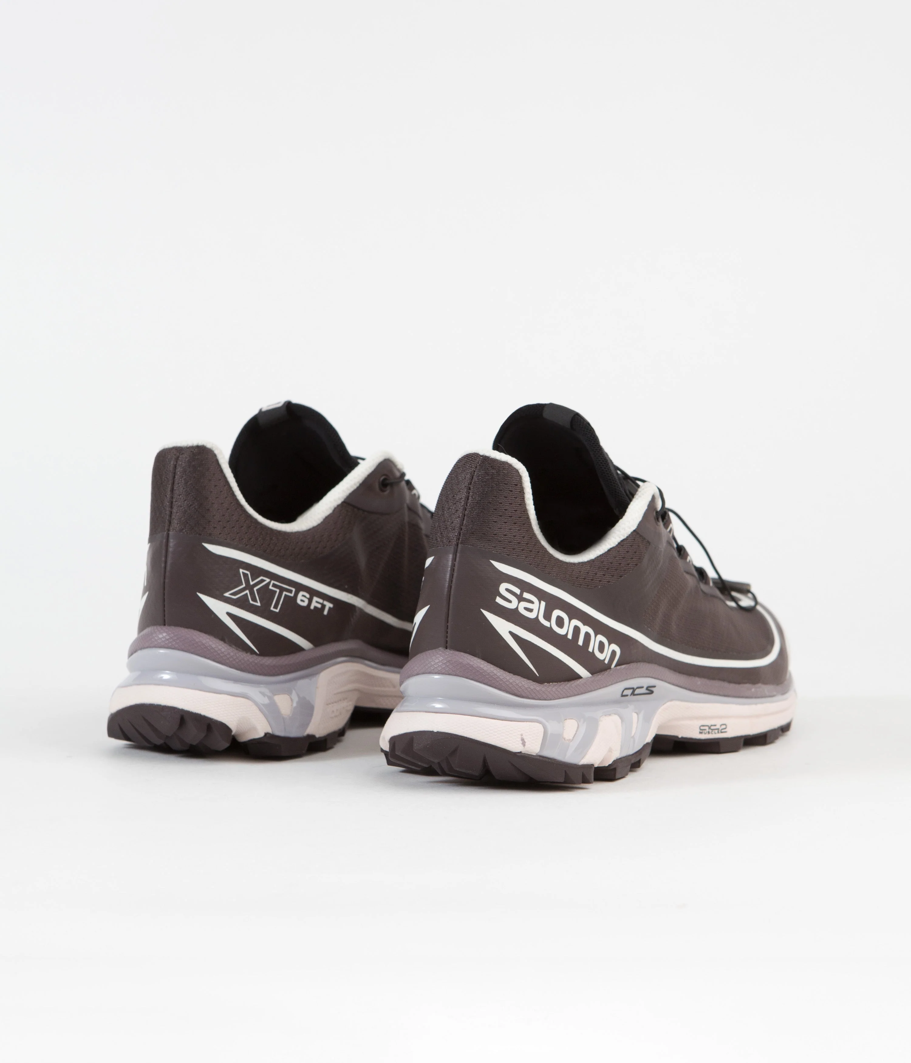 Salomon XT-6 FT Shoes - Shale / Chocolate Plum / Morganite - Image 4