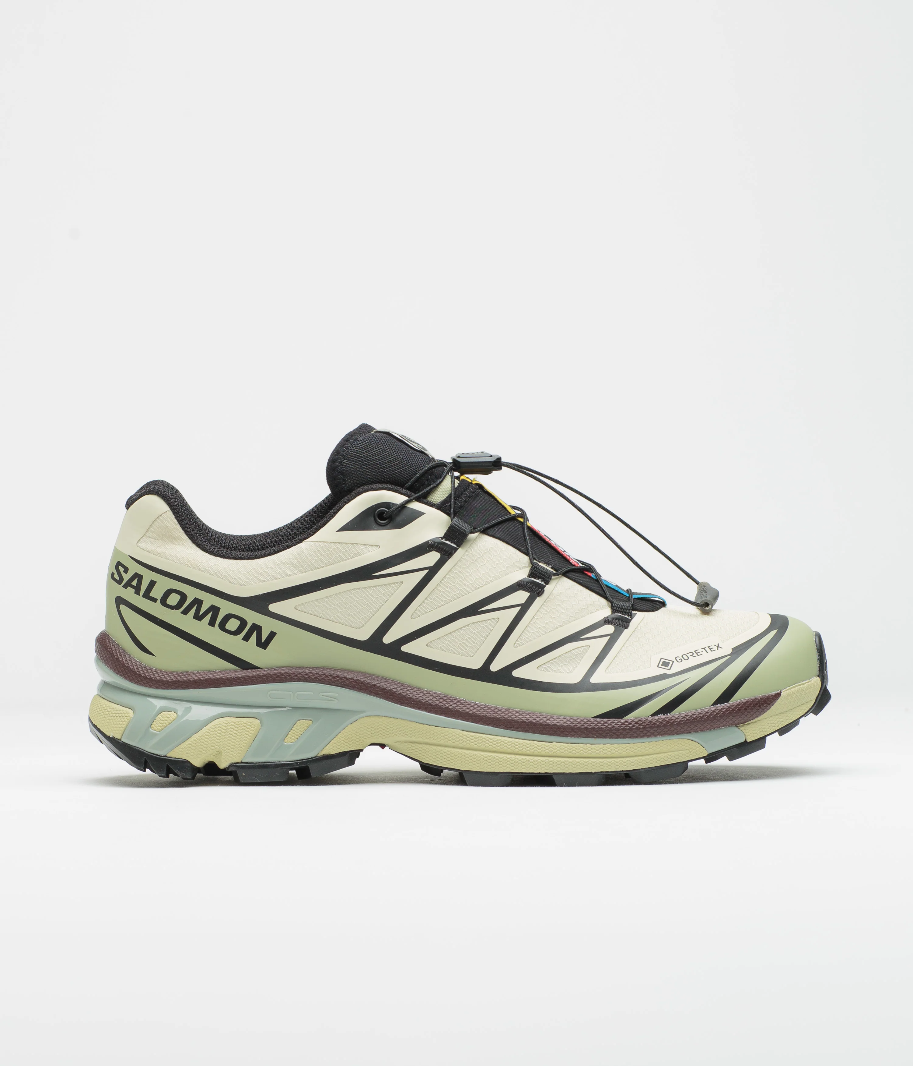 Salomon XT-6 GTX Shoes - Aspargus Green / Tea / Bitter Chocolate