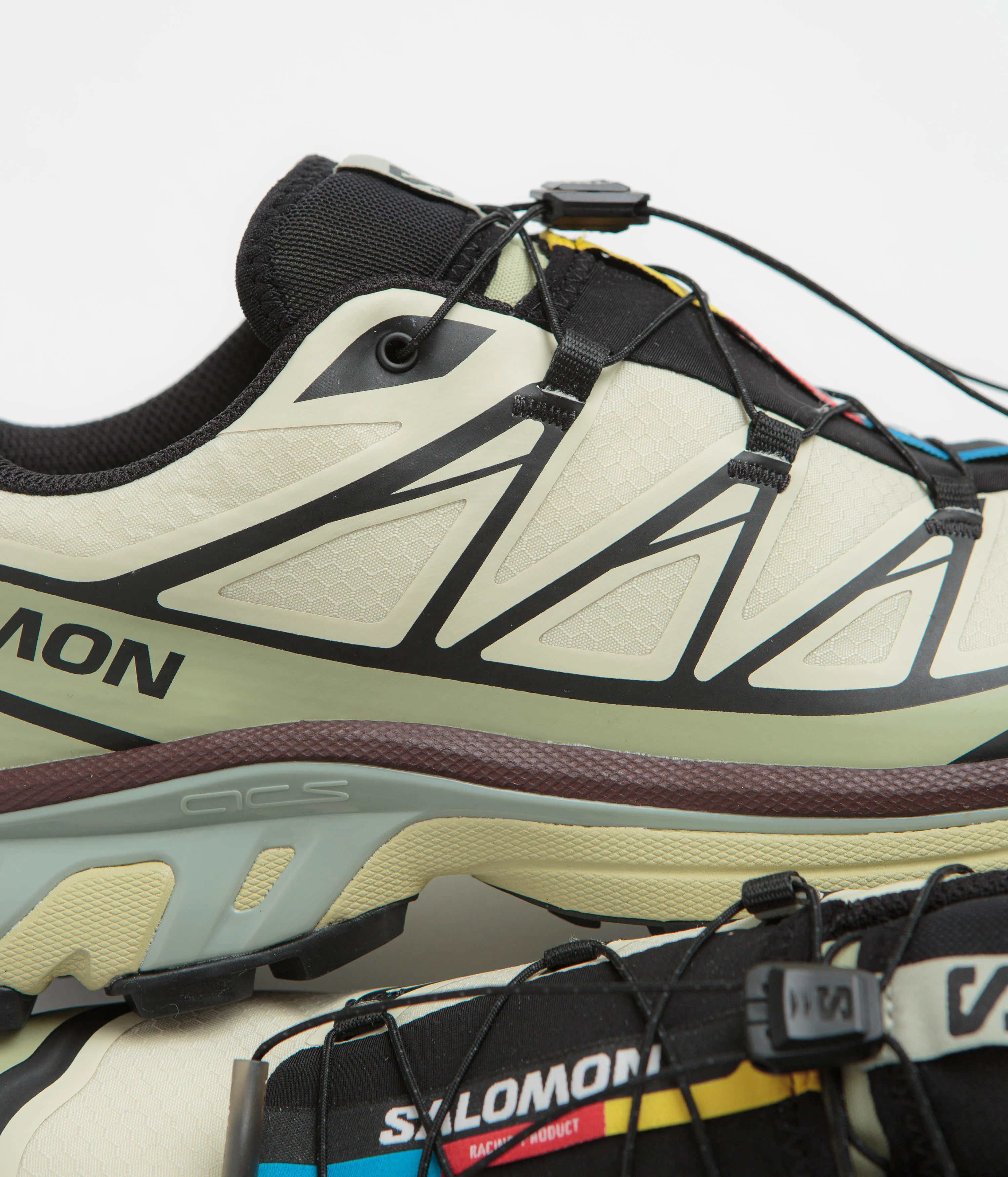 Salomon XT-6 GTX Shoes - Aspargus Green / Tea / Bitter Chocolate - Image 3