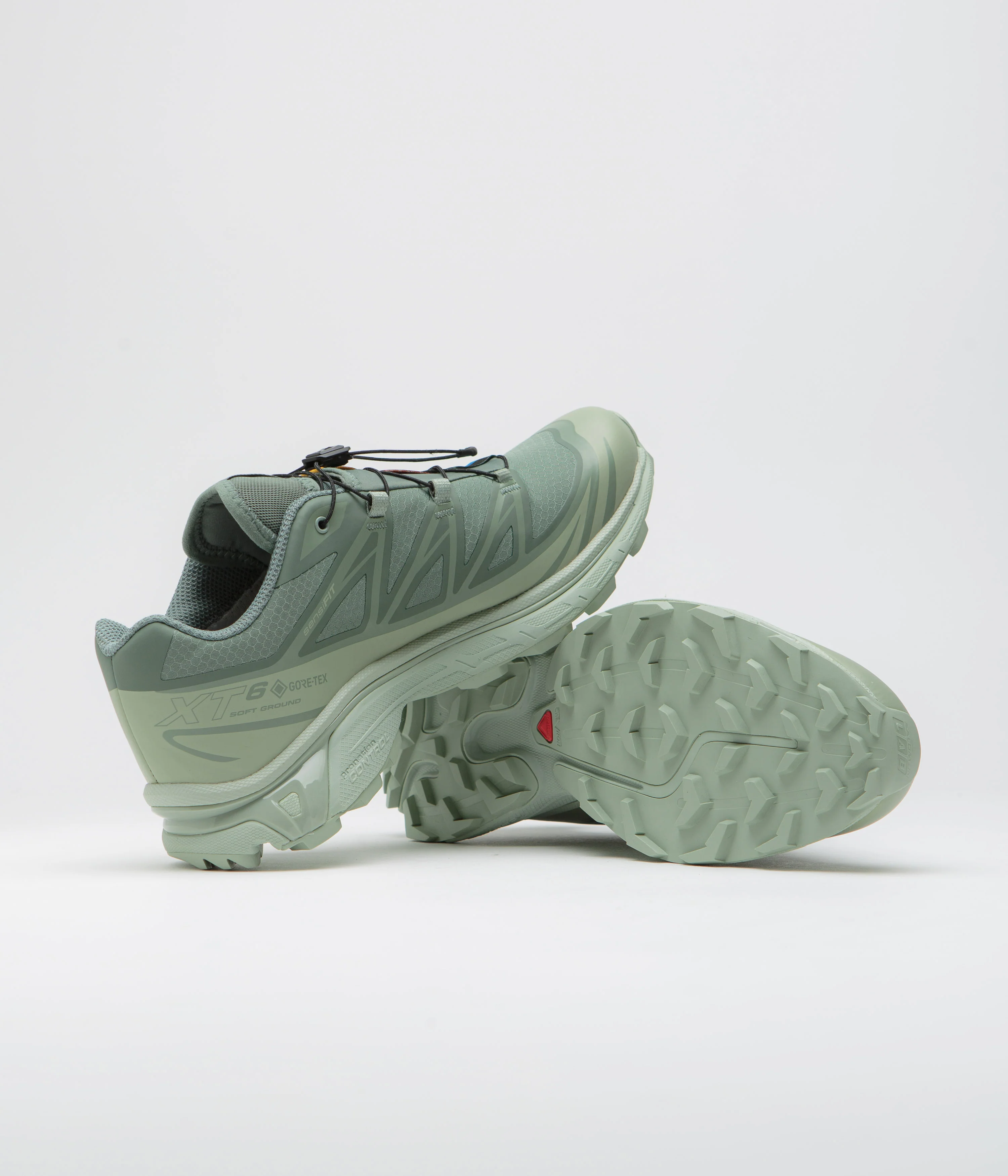 Salomon XT-6 GTX Shoes - Desert Sage / Lily Pad / Laurel Wreath - Image 5