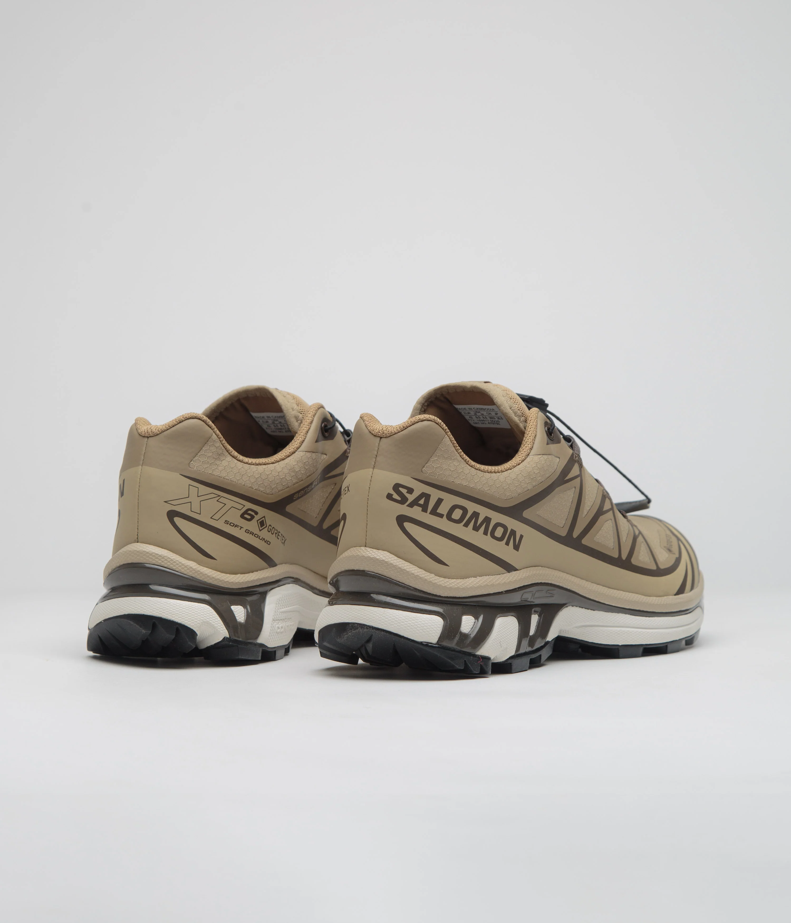 Salomon XT-6 GTX Shoes - Kelp / Wren / Safari - Image 4