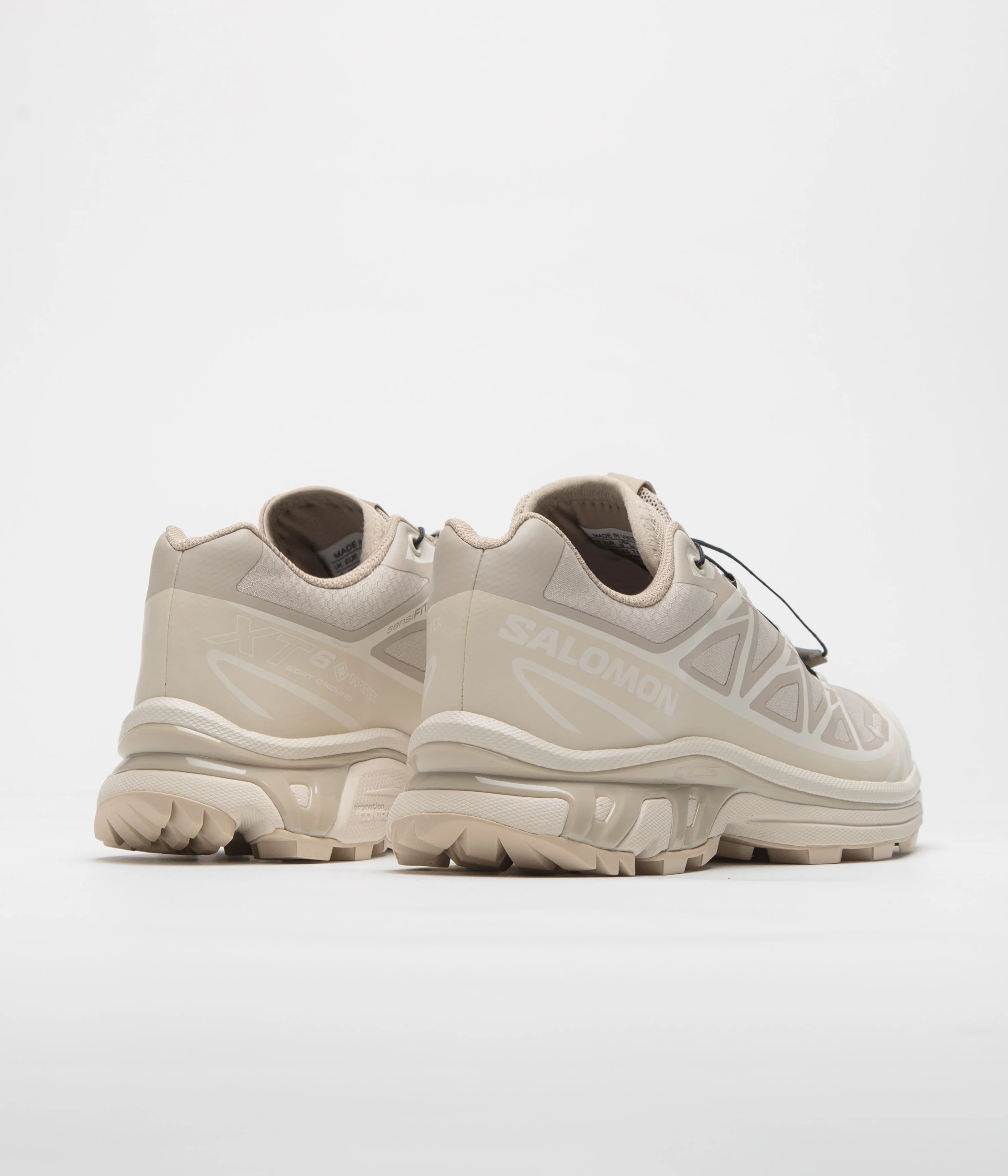 Salomon XT-6 GTX Shoes - Oxford Tan / Almond Milk / Safari - Image 5