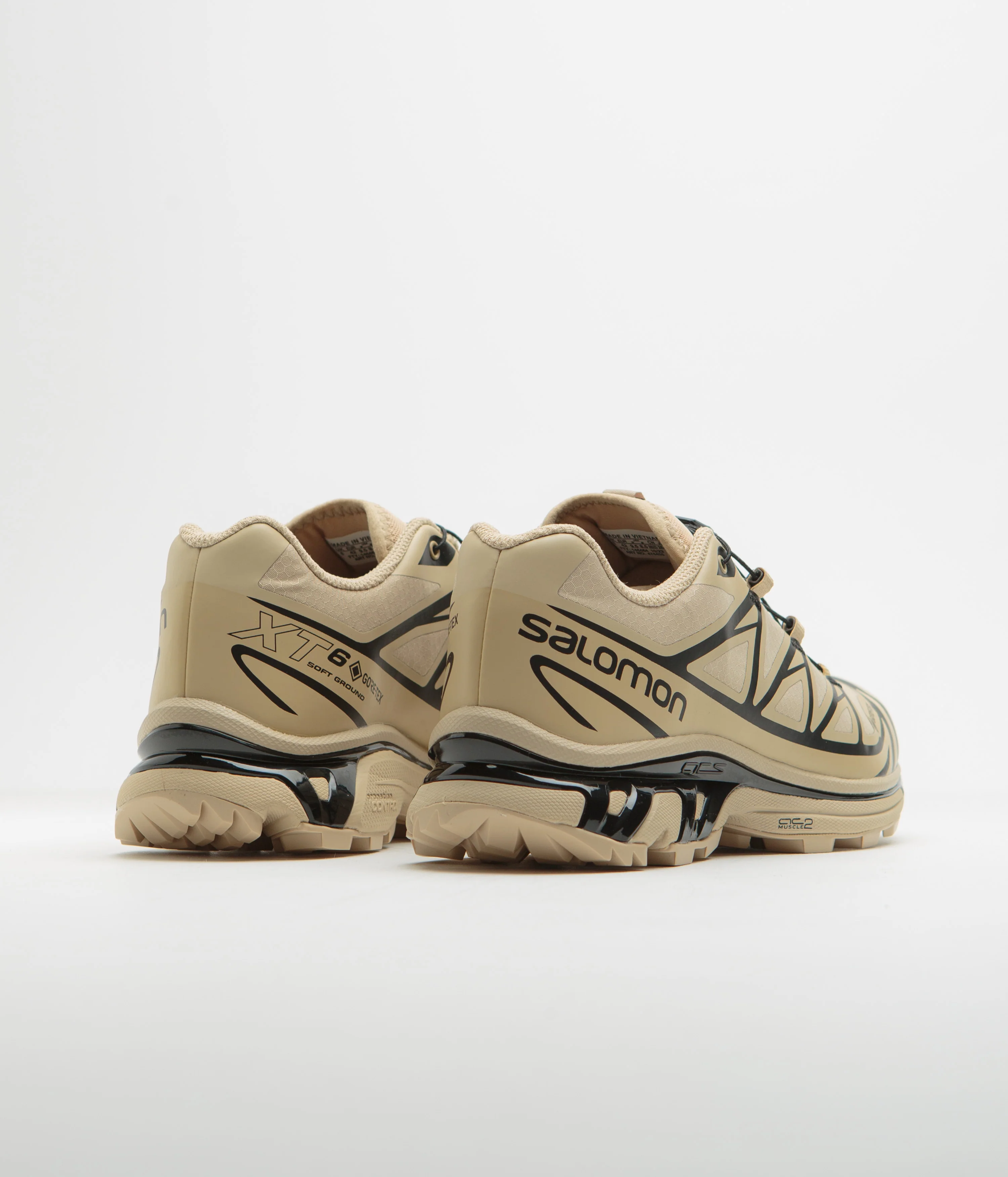 Salomon XT-6 GTX Shoes - Safari / Safari / Black - Image 4