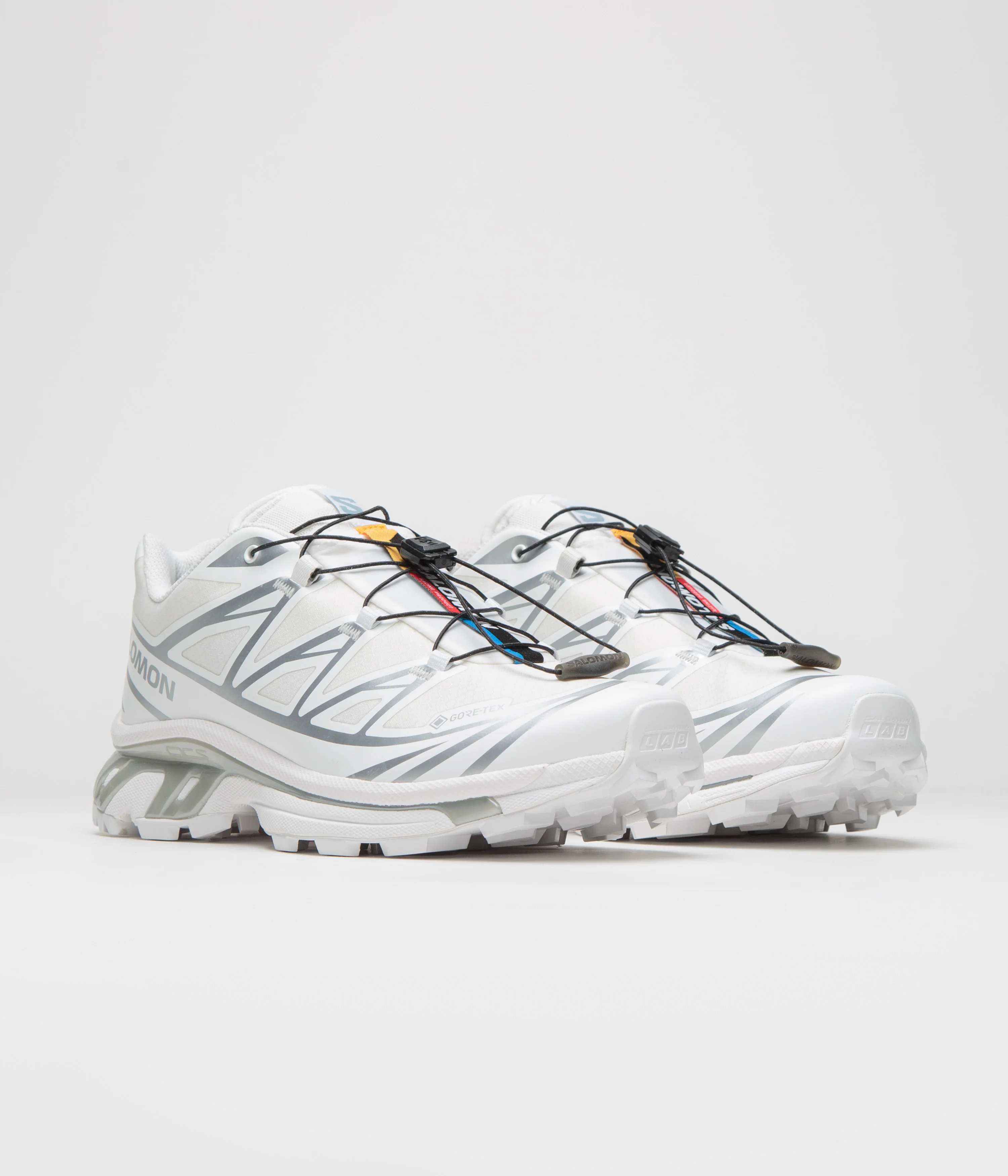 Salomon XT-6 GTX Shoes - White / White / Silver - Image 3