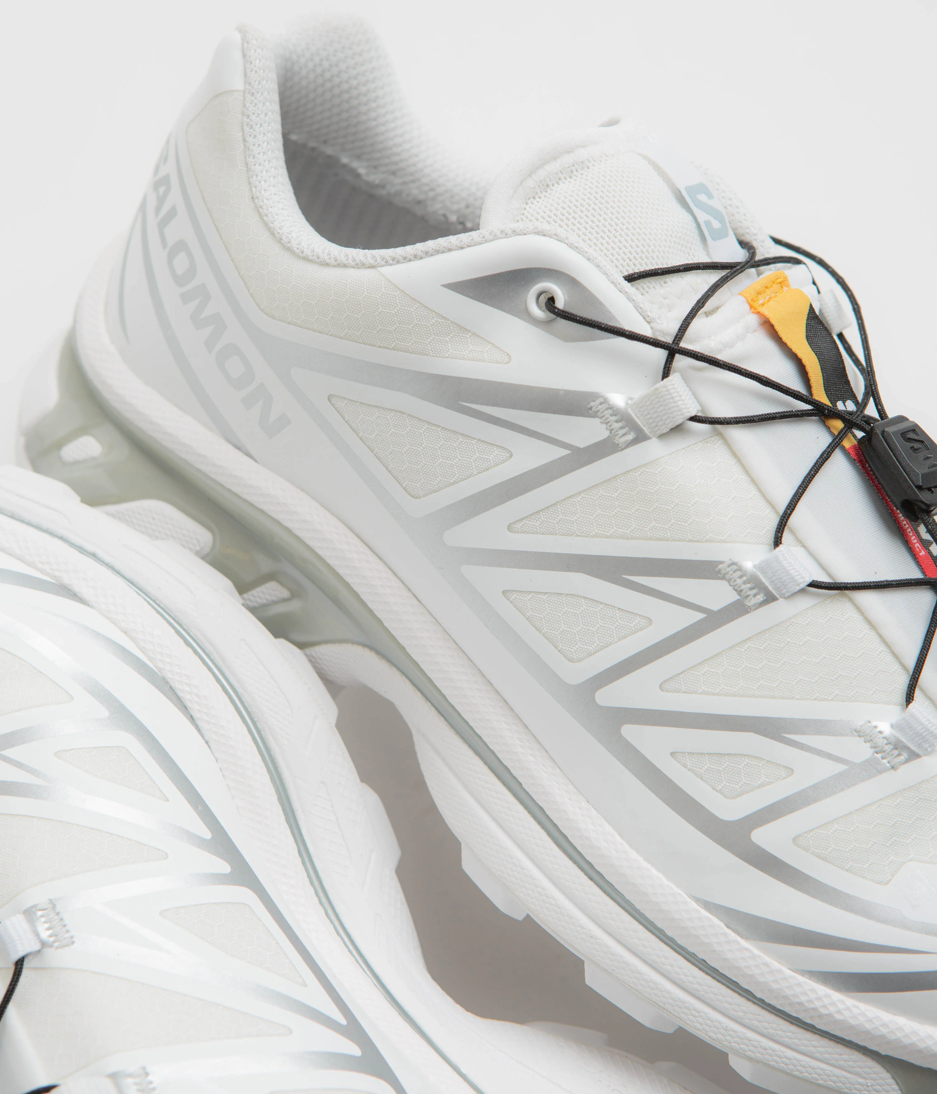 Salomon XT-6 GTX Shoes - White / White / Silver - Image 4