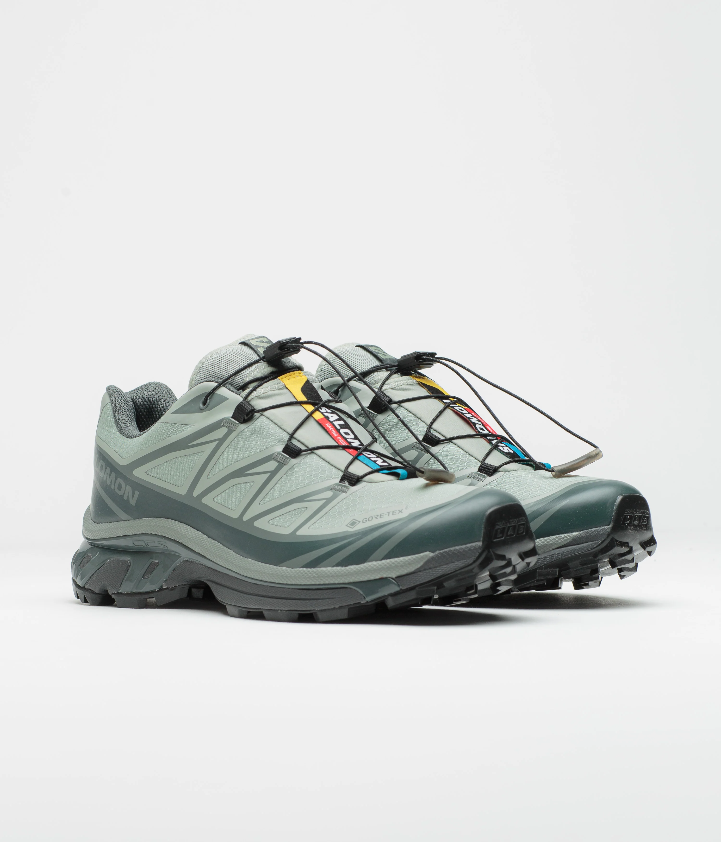 Salomon XT-6 GTX Shoes - Wrought Iron / Urban Chic / Sedona Sage - Image 2