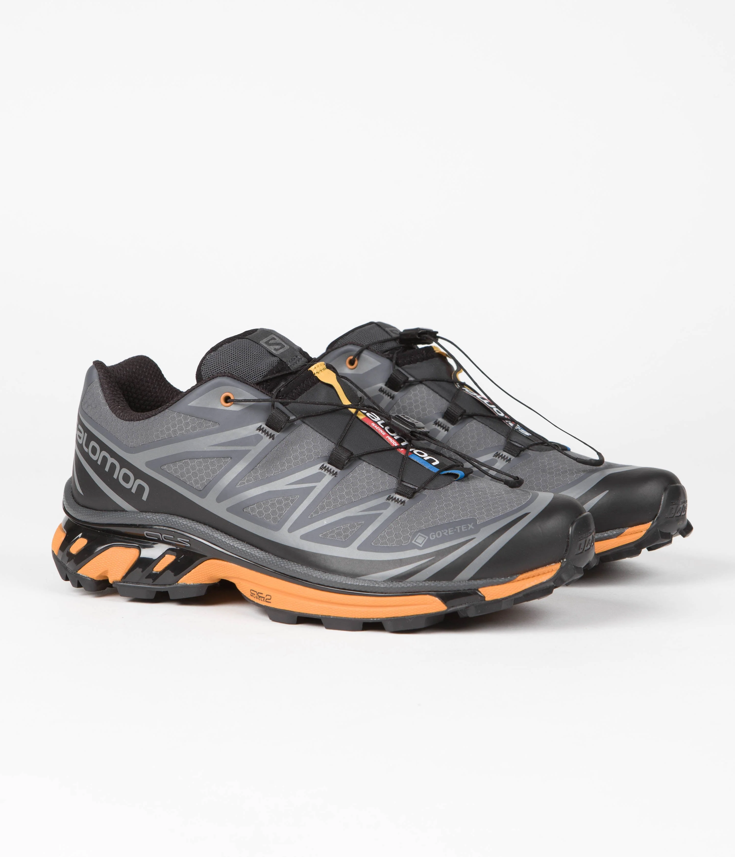 Salomon XT-6 GTX Utility Shoes - Black / Ebony / Marmalade - Image 2