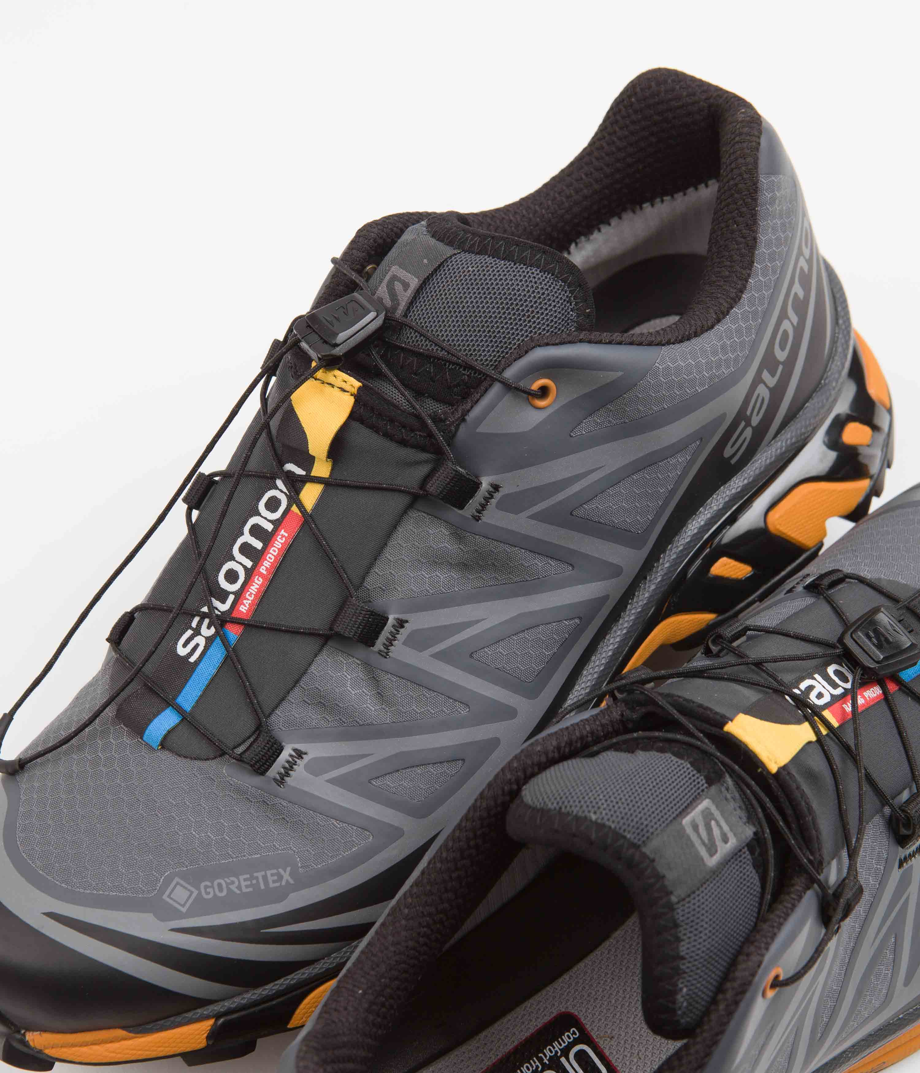 Salomon XT-6 GTX Utility Shoes - Black / Ebony / Marmalade - Image 3