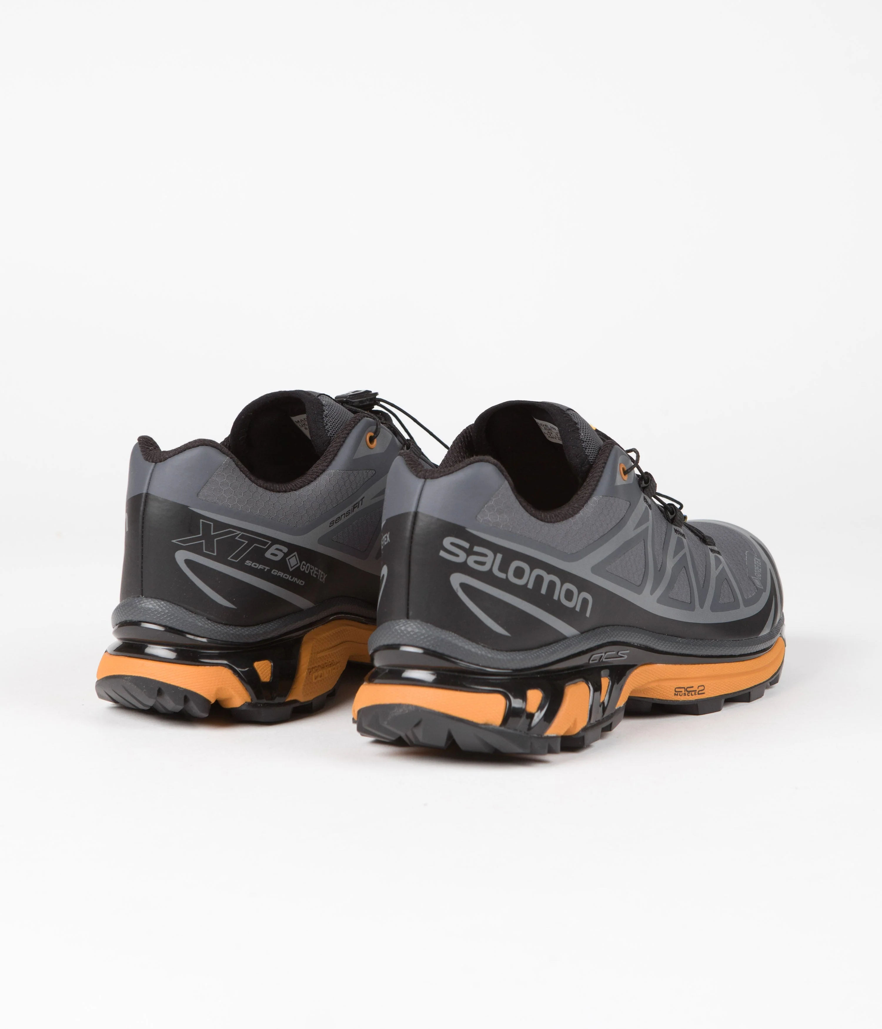 Salomon XT-6 GTX Utility Shoes - Black / Ebony / Marmalade - Image 4