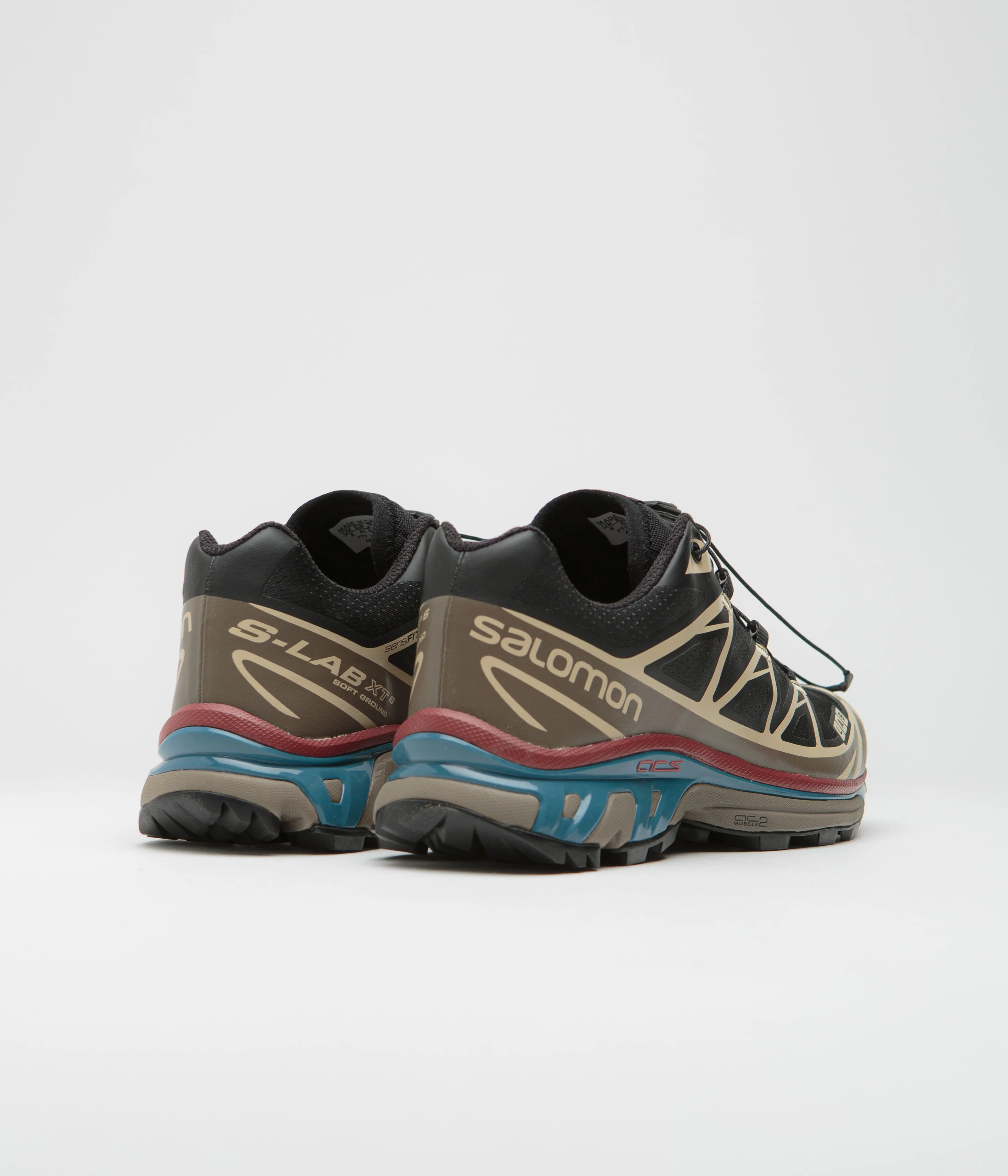 Salomon XT-6 Shoes - Black / Falcon / Cow Hide - Image 4