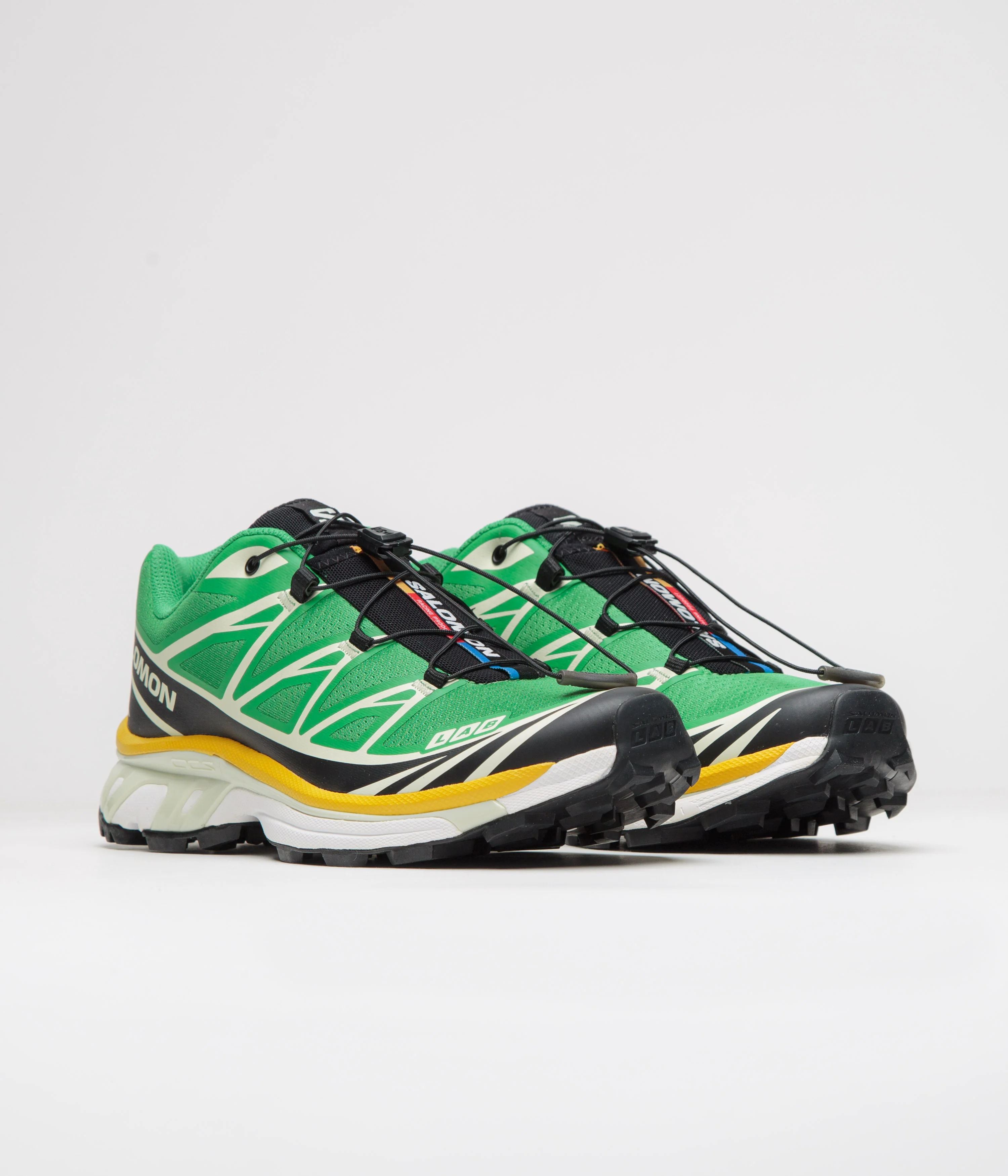 Salomon XT-6 Shoes - Bright Green / Black / Sulphur - Image 2