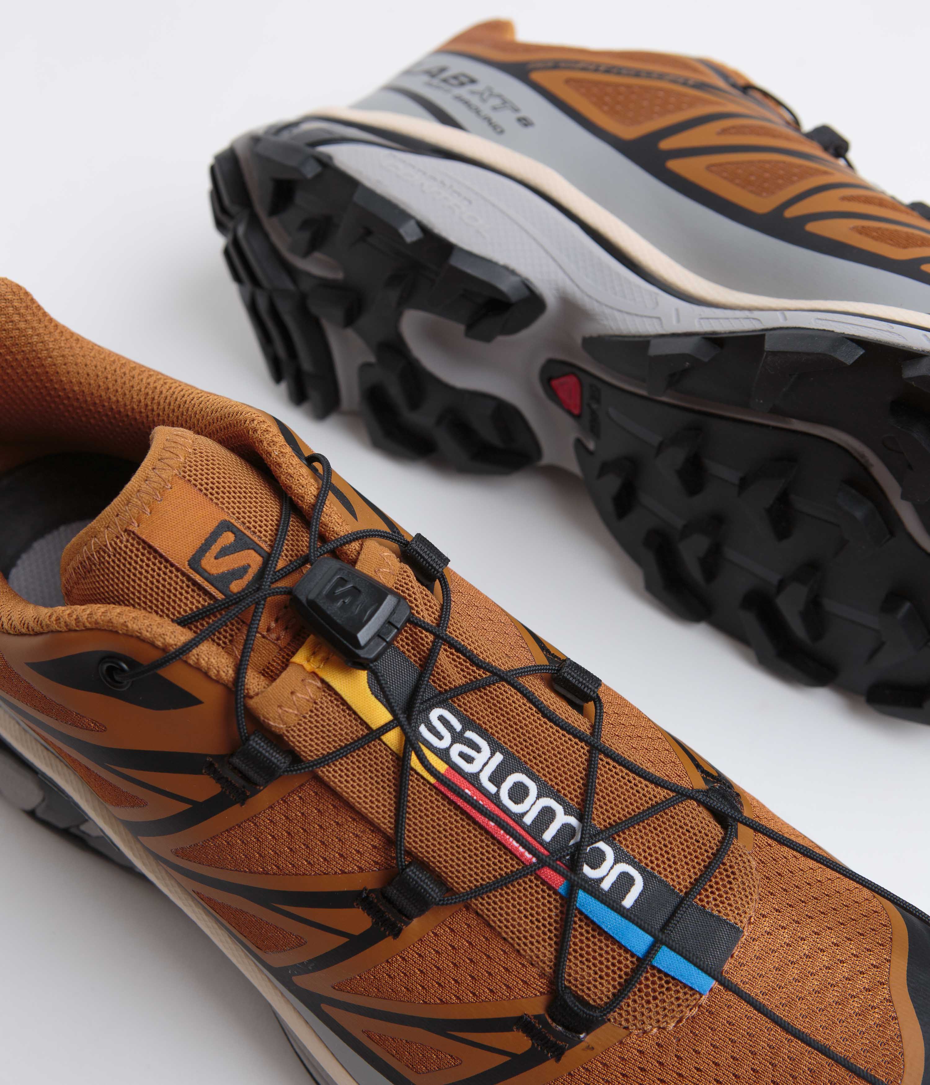 Salomon XT-6 Shoes - Cathay Spice / Quarry / Rose Cloud - Image 3