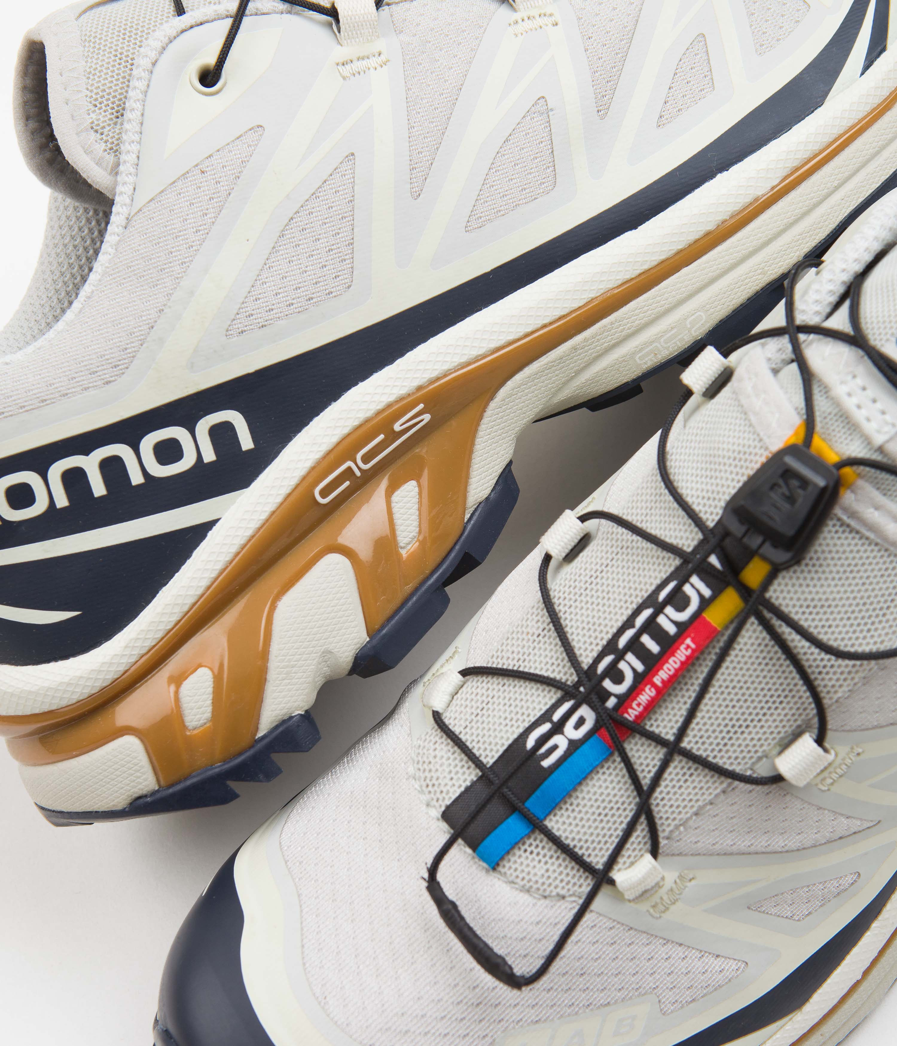Salomon XT-6 Shoes - Lunar Rock / Dark Sapphire / Rubber - Image 3