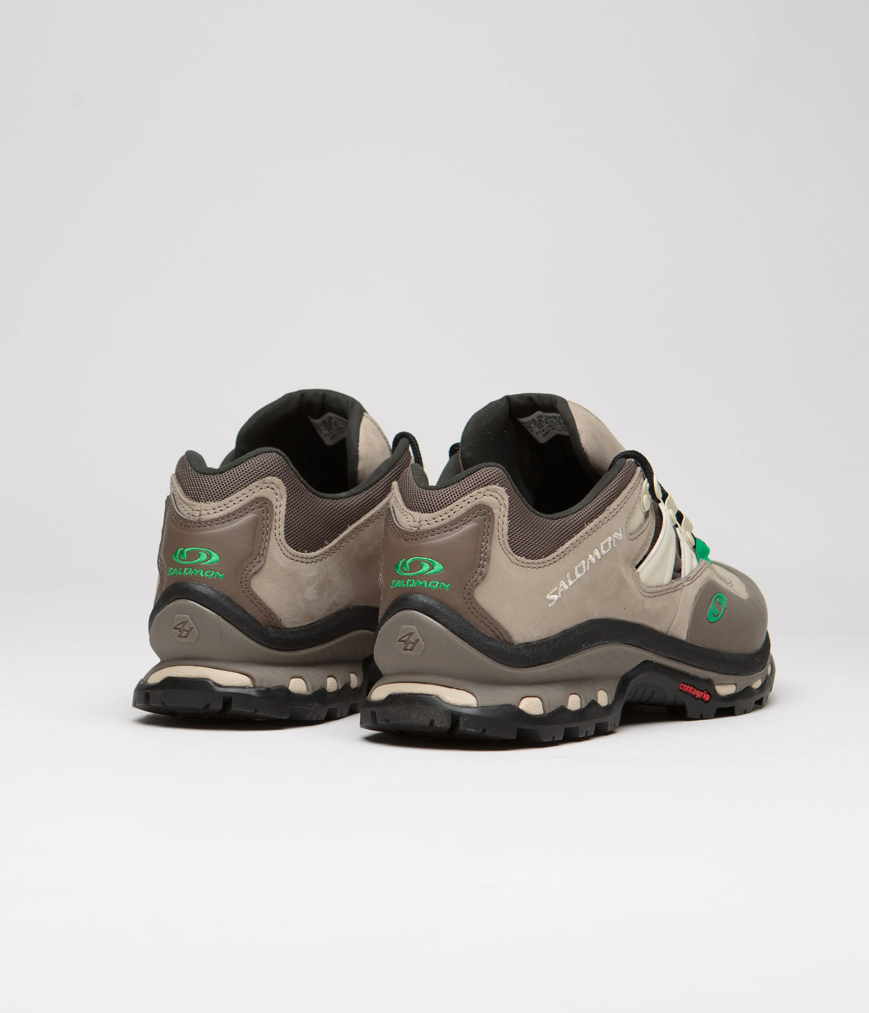 Salomon XT-Quest 2 Shoes - Falcon / Cement / Bright Green - Image 4