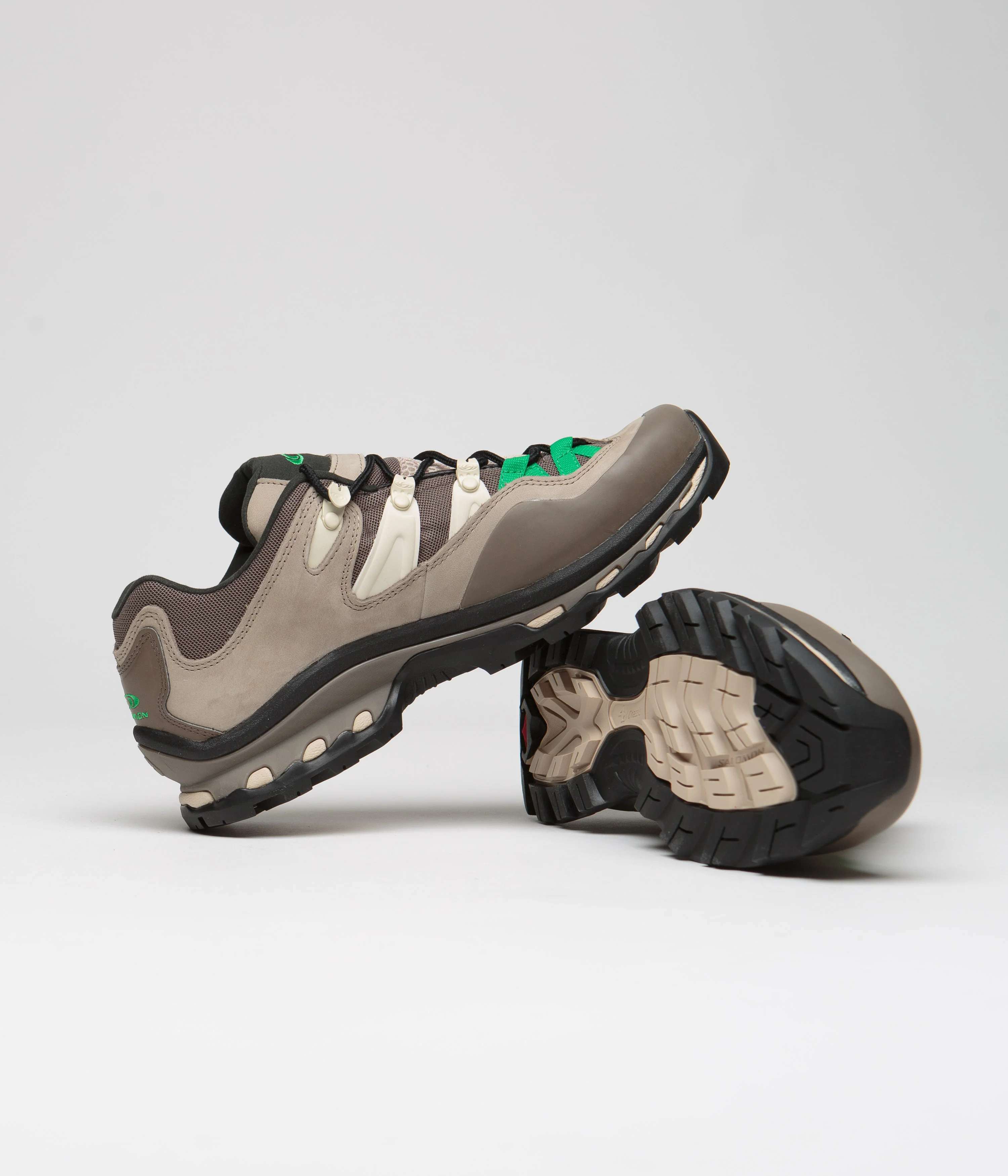 Salomon XT-Quest 2 Shoes - Falcon / Cement / Bright Green - Image 5