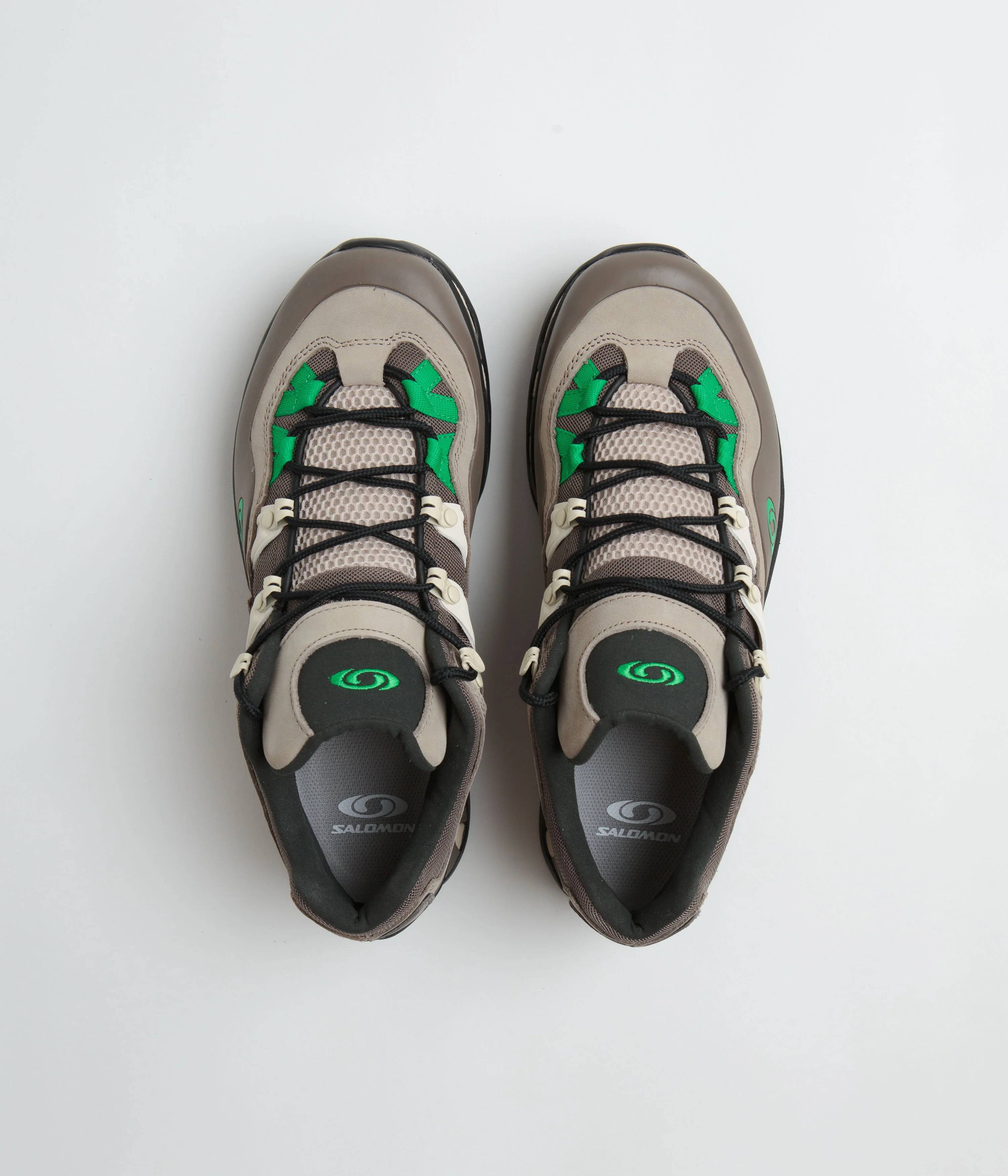 Salomon XT-Quest 2 Shoes - Falcon / Cement / Bright Green - Image 7