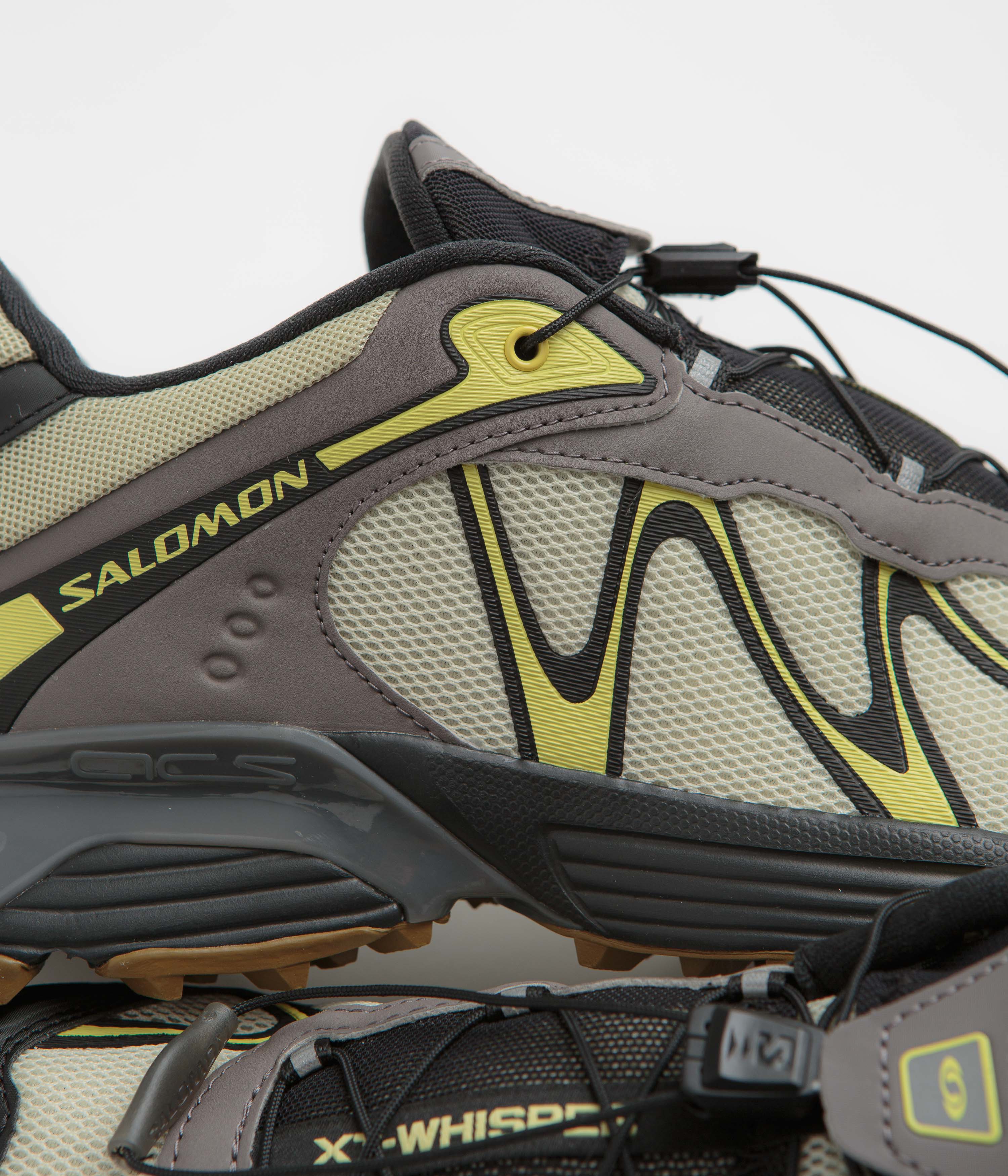 Salomon XT-Whisper Shoes - Aspargus Green / Dark Gull Gray / Endive - Image 3