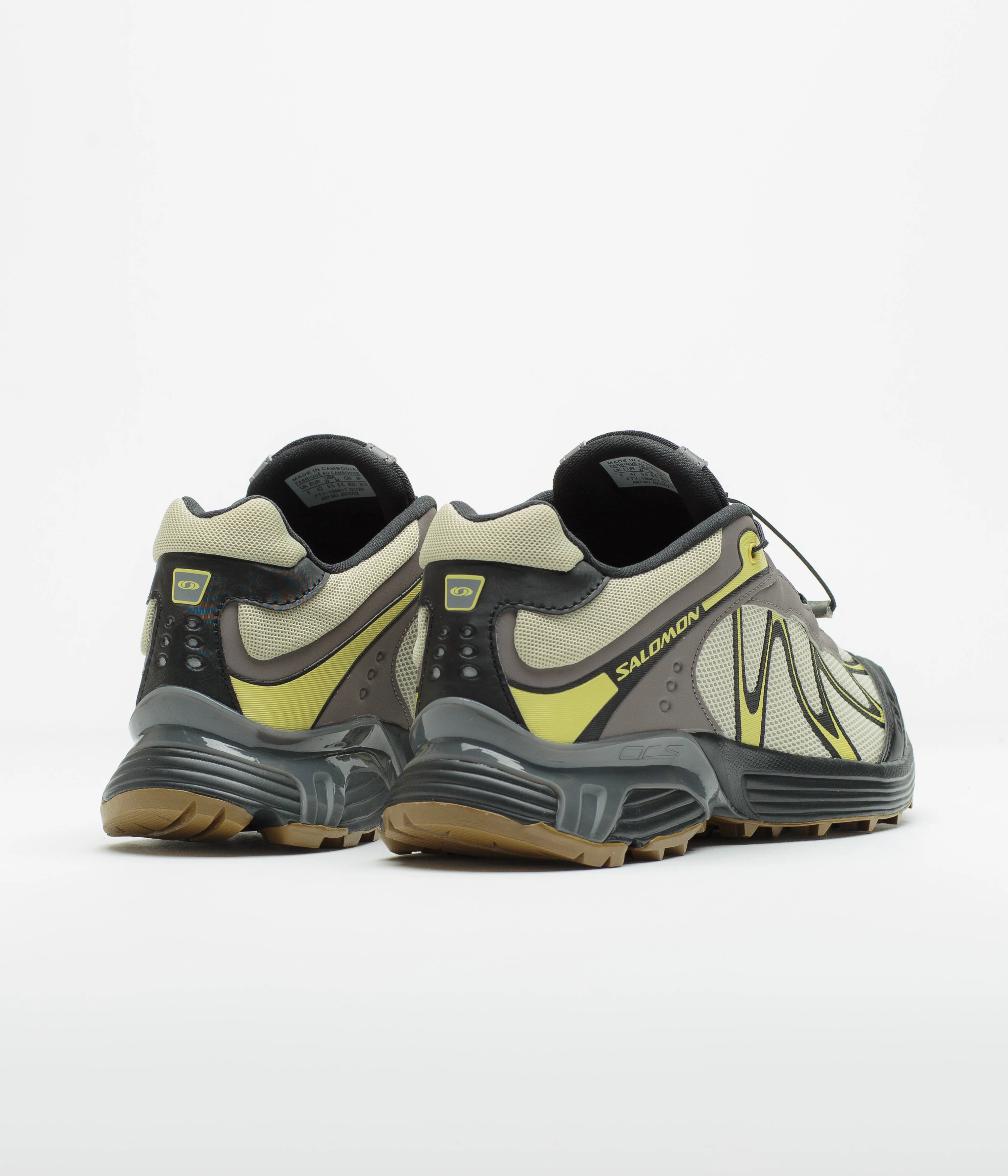 Salomon XT-Whisper Shoes - Aspargus Green / Dark Gull Gray / Endive - Image 4